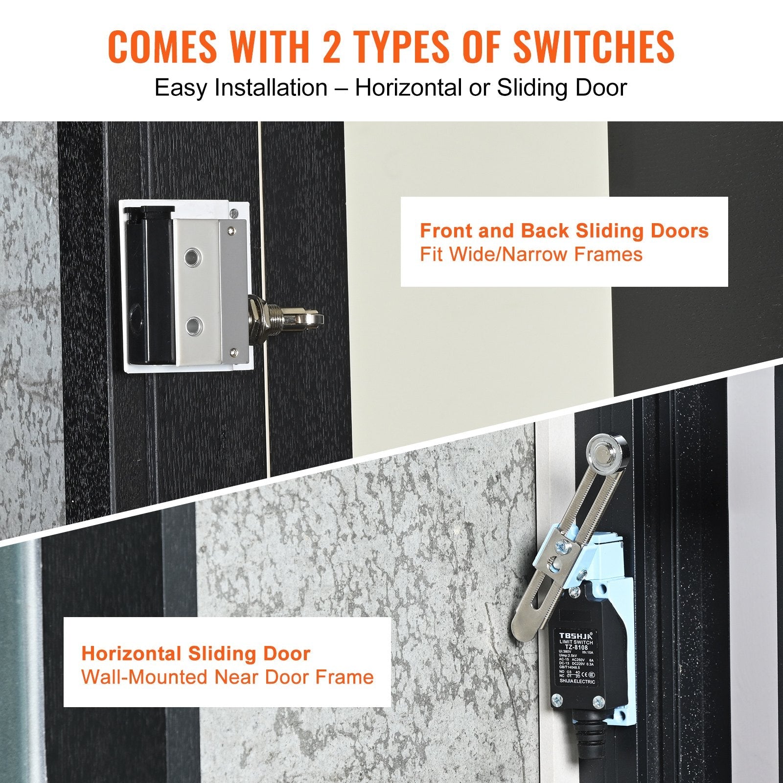 VEVOR 42" Commercial Indoor Air Curtain Super Power 2 Speeds 1350CFM, Tested to UL Standards Wall Mounted Air Curtains for Doors, Indoor Over Door Fan with Heavy Duty Limit Switch, Easy-Install 110V Unheated