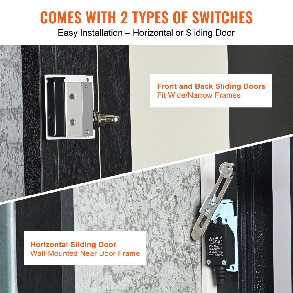 VEVOR 60" Commercial Indoor Air Curtain Super Power 2 Speeds 2100CFM, Tested to UL Standards Wall Mounted Air Curtains for Doors, Indoor Over Door Fan with Heavy Duty Limit Switch, Easy-Install 110V Unheated