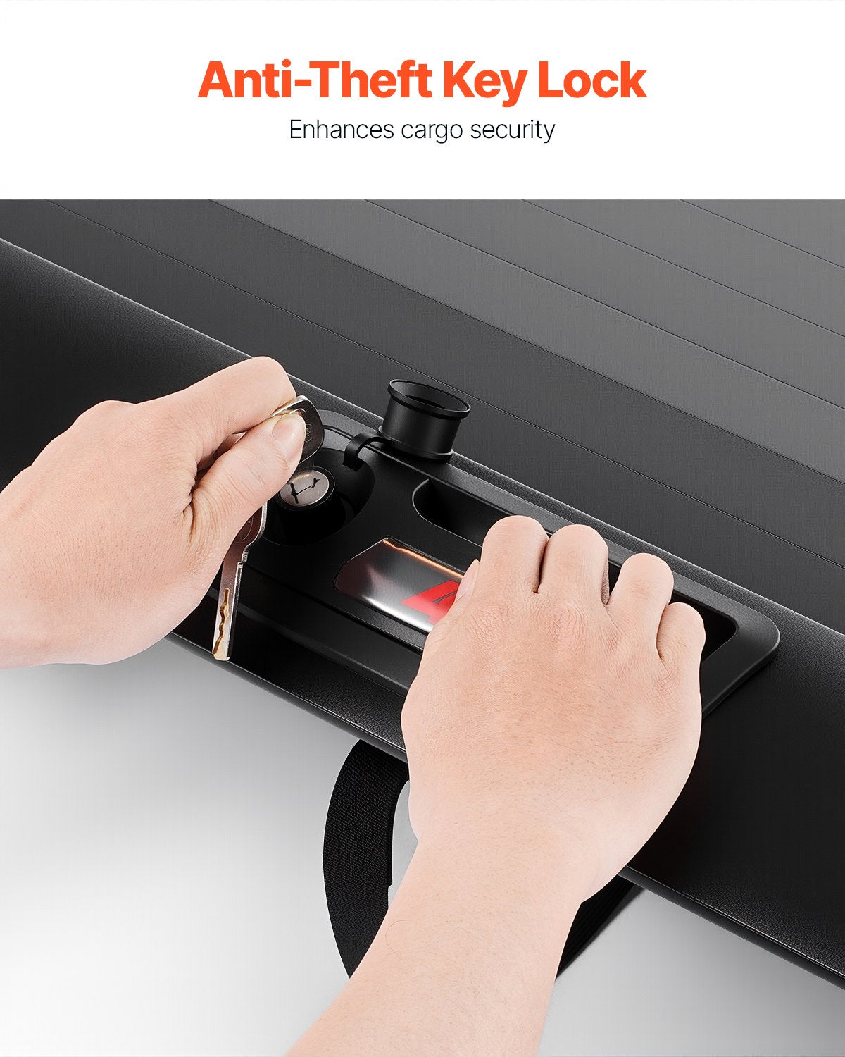 VEVOR 5.0 ft Retractable Tonneau Cover Hard Tonneau Cover for Toyota Tacoma