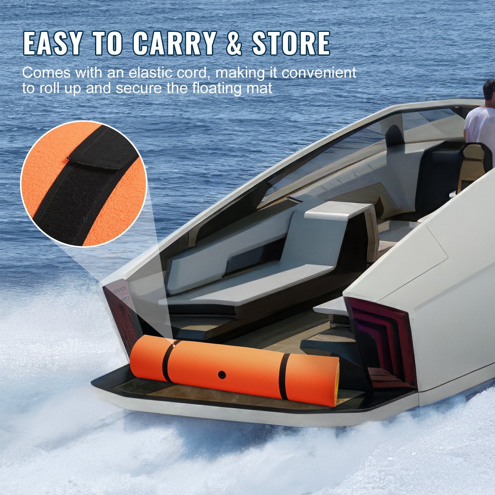 VEVOR Lily Pad Floating Mat, Large 9x6 FT Floating Water Pad, 3-Layer Floating Dock for Adults Kids, 1.3" Thick Tear-Resistant XPE Foam Raft, Floating Island for Lake, Pool, Ocean, Beach, and Boating