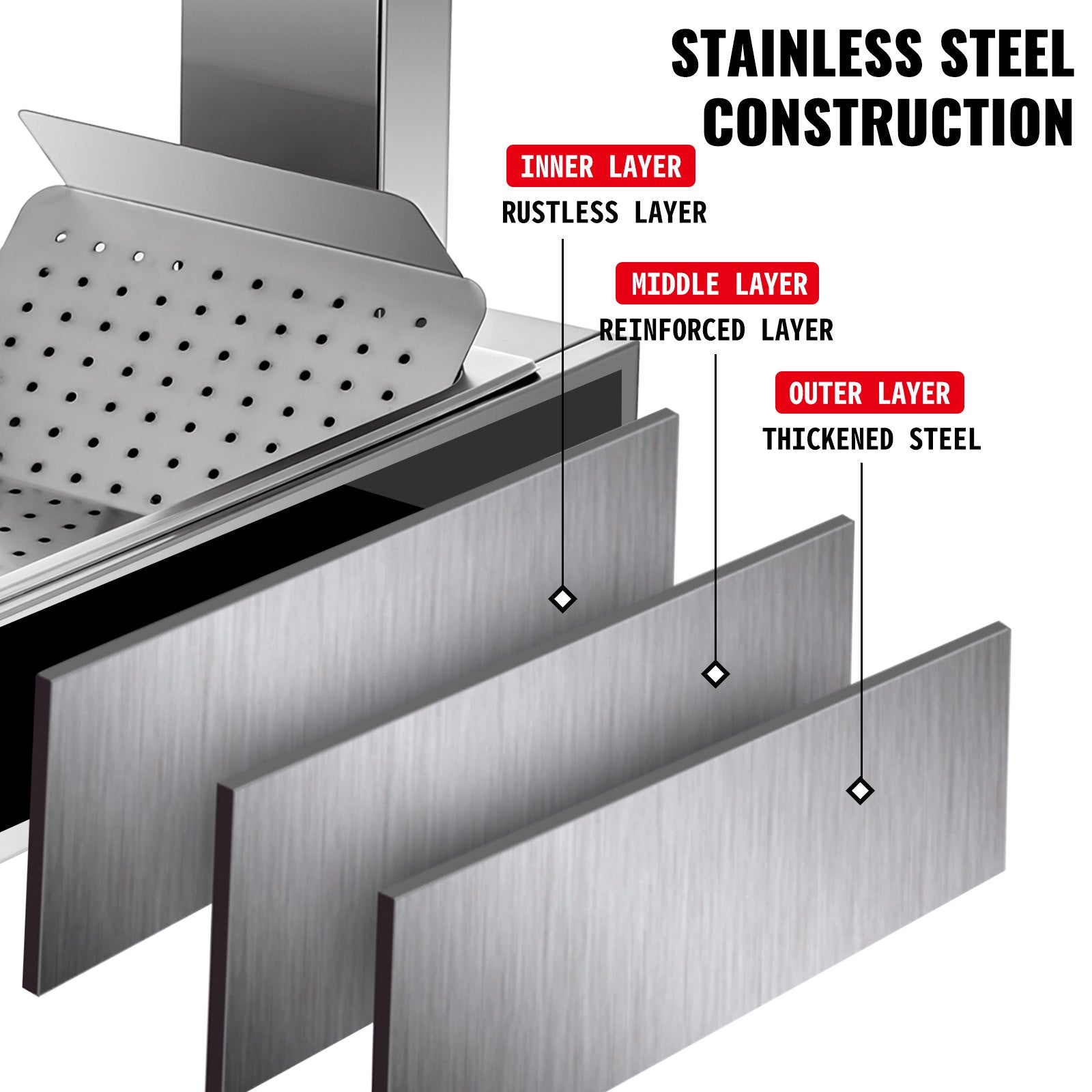 VEVOR Fry Warmer French, Fry Heat Lamp w/ Drain Board & Pan Food Lamp Warmer SUS