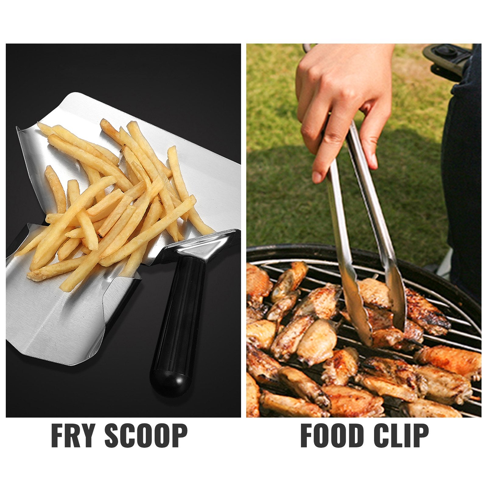 VEVOR Fry Warmer French, Fry Heat Lamp w/ Drain Board & Pan Food Lamp Warmer SUS