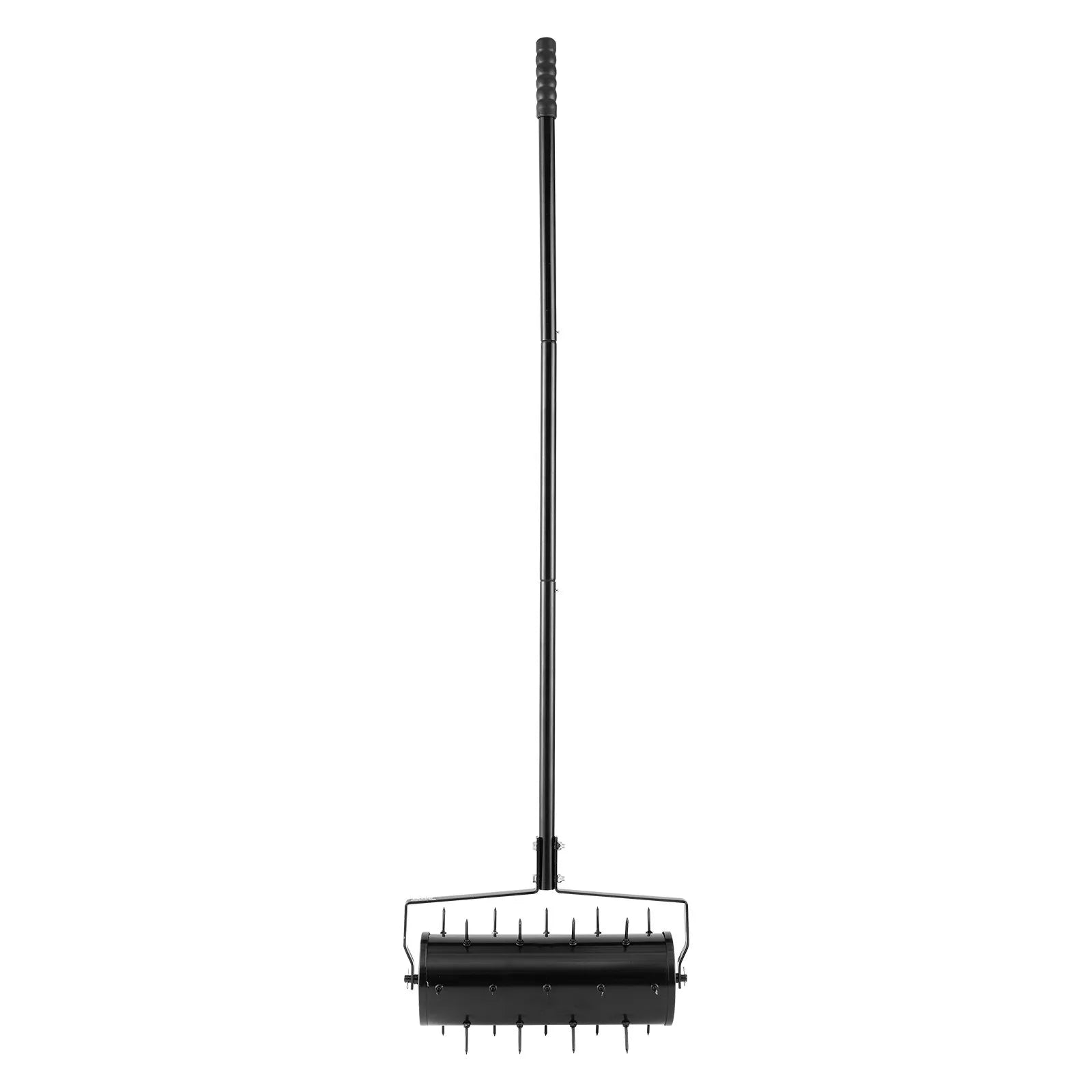 VEVOR Rolling Lawn Aerator 18" Heavy-Duty Manual Rolling Aerator Lawn Black
