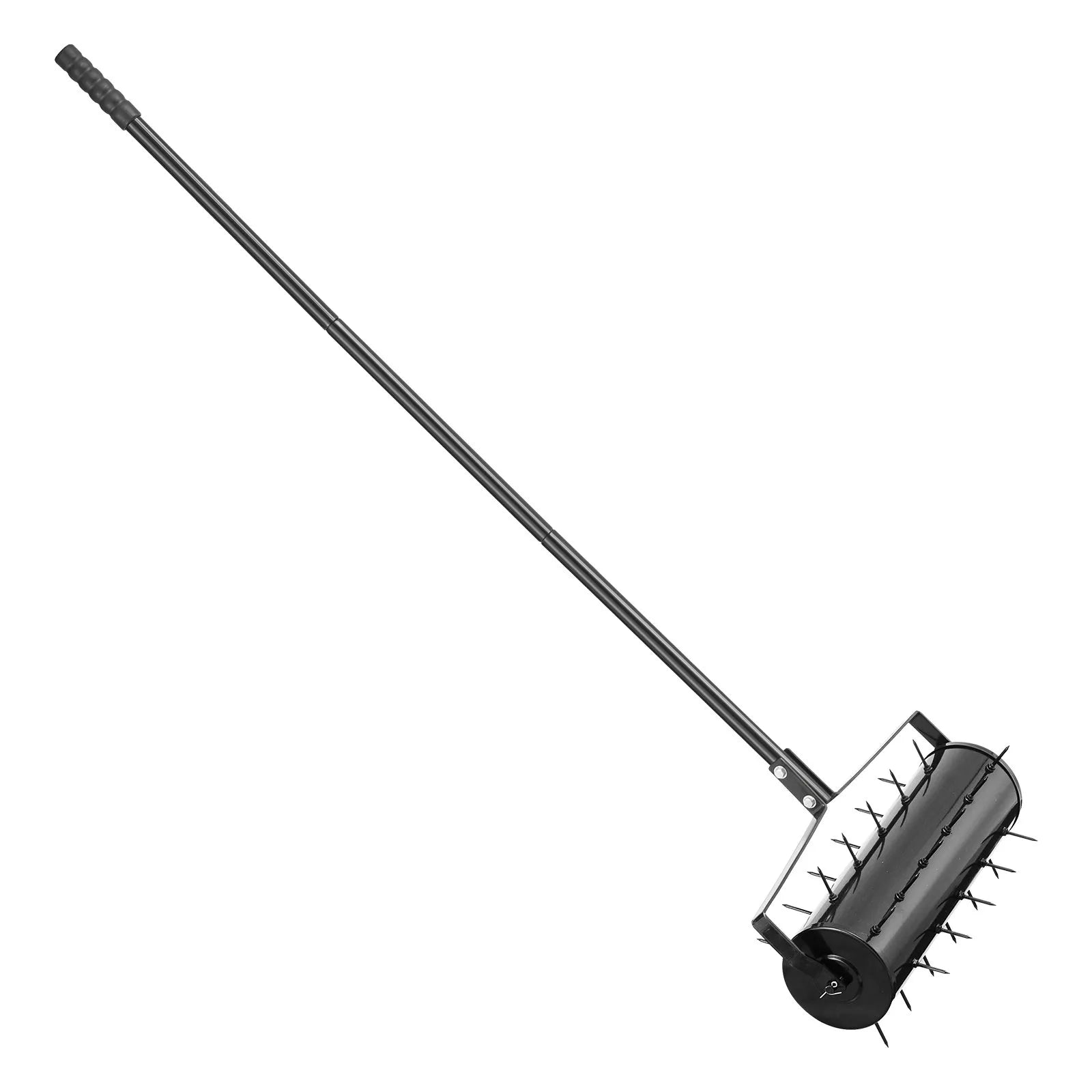 VEVOR Rolling Lawn Aerator 21" Heavy-Duty Manual Rolling Aerator Lawn Black