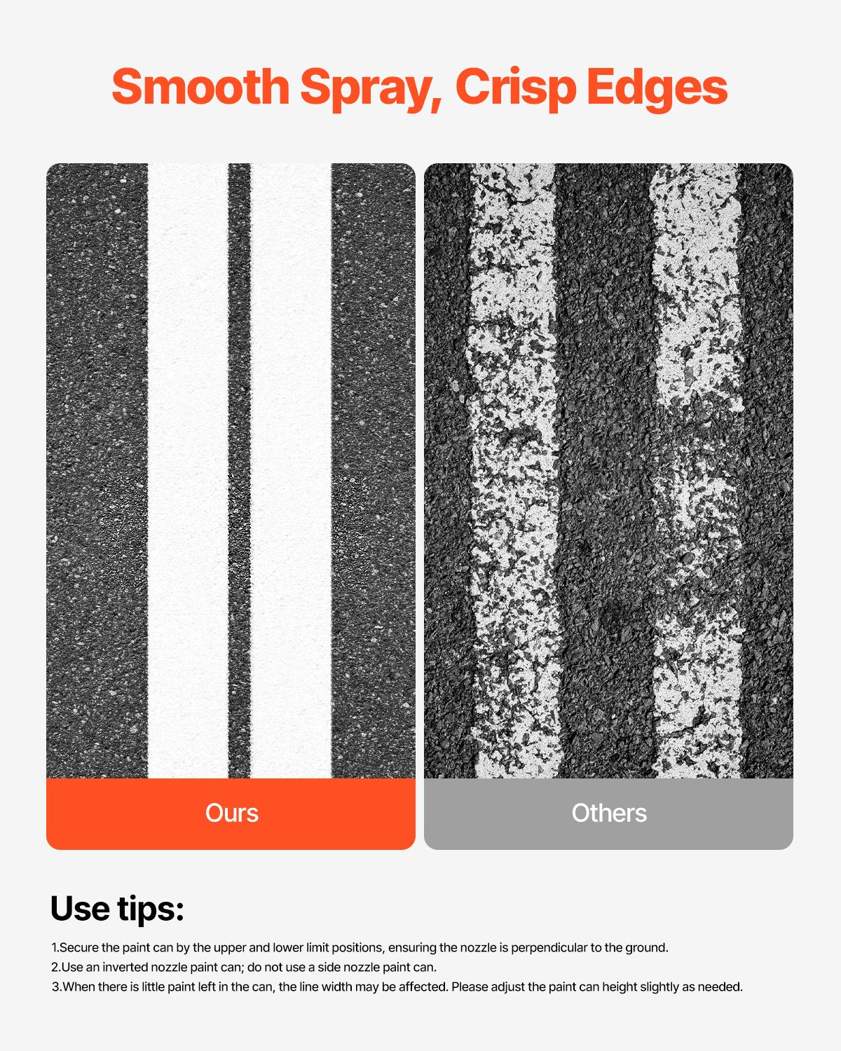 VEVOR Striping Line Marking Machine 24 x 13 x 35.4 in Striping Machine Black