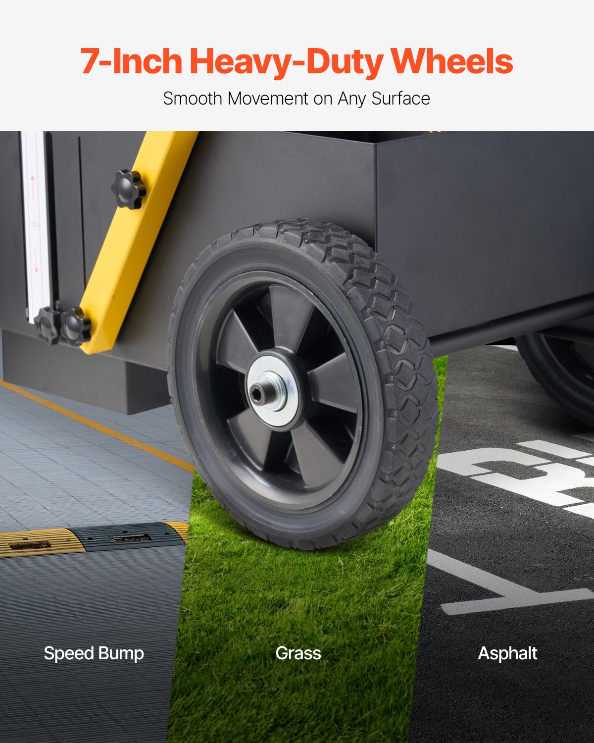 VEVOR Striping Line Marking Machine 24 x 13 x 35.4 in Striping Machine Black