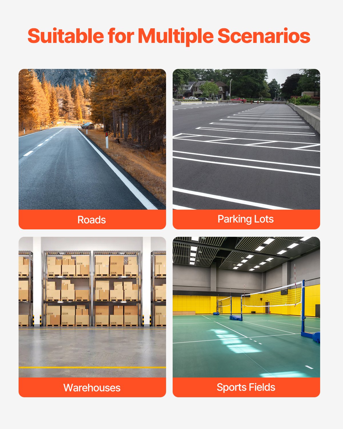 VEVOR Striping Line Marking Machine 24 x 13 x 35.4 in Striping Machine Black