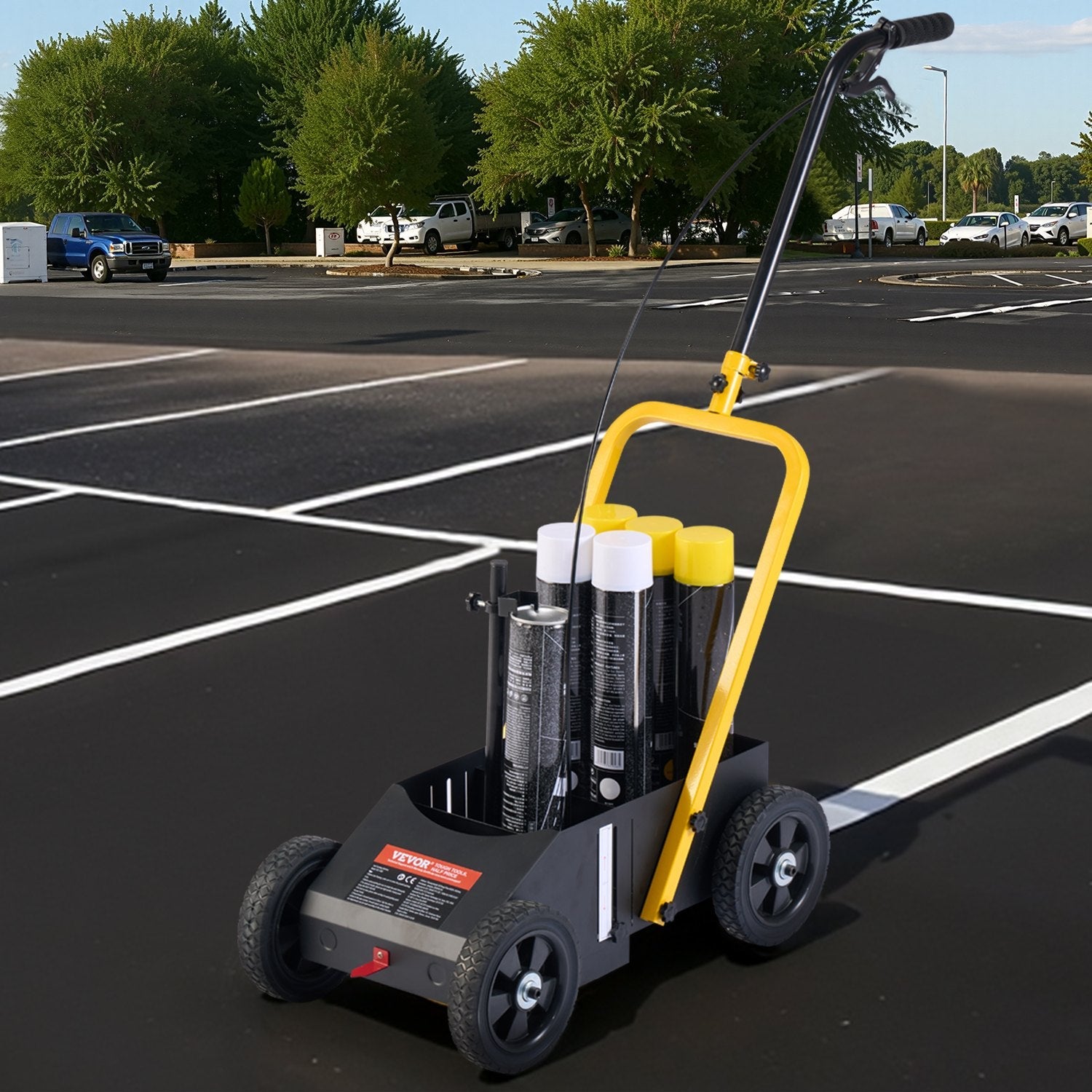 VEVOR Striping Line Marking Machine 24 x 13 x 35.4 in Striping Machine Black