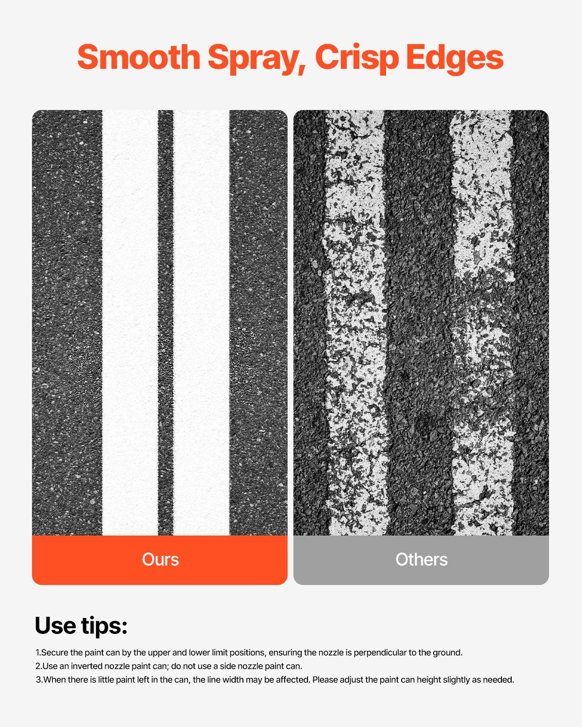 VEVOR Striping Line Marking Machine 24 x 13 x 35.4 in Striping Machine Yellow