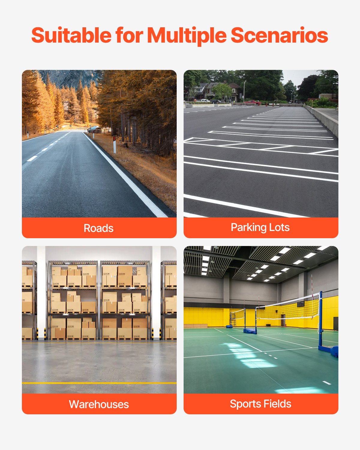 VEVOR Striping Line Marking Machine 24 x 13 x 35.4 in Striping Machine Yellow