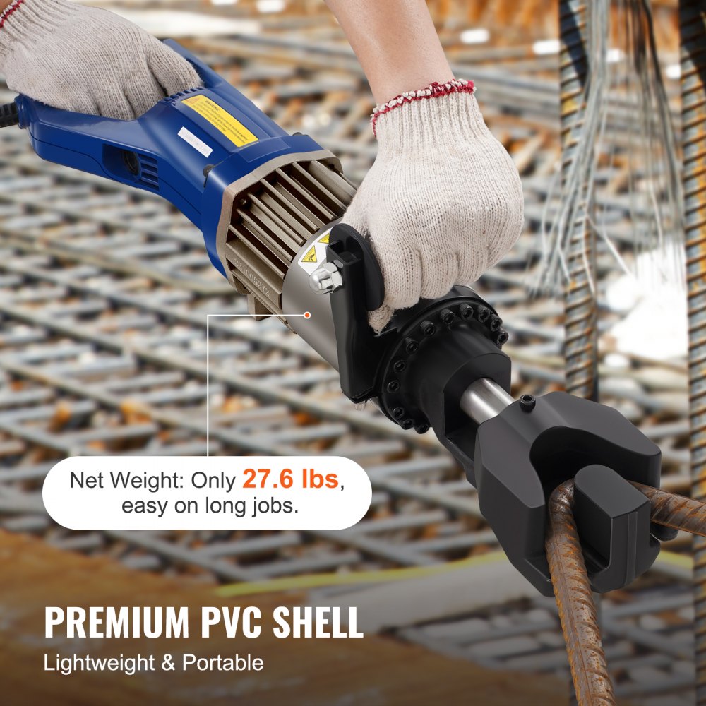 VEVOR 1500W Electric Hydraulic Rebar Bender up to 3/4 Inch #6 (6-20mm) Rebar