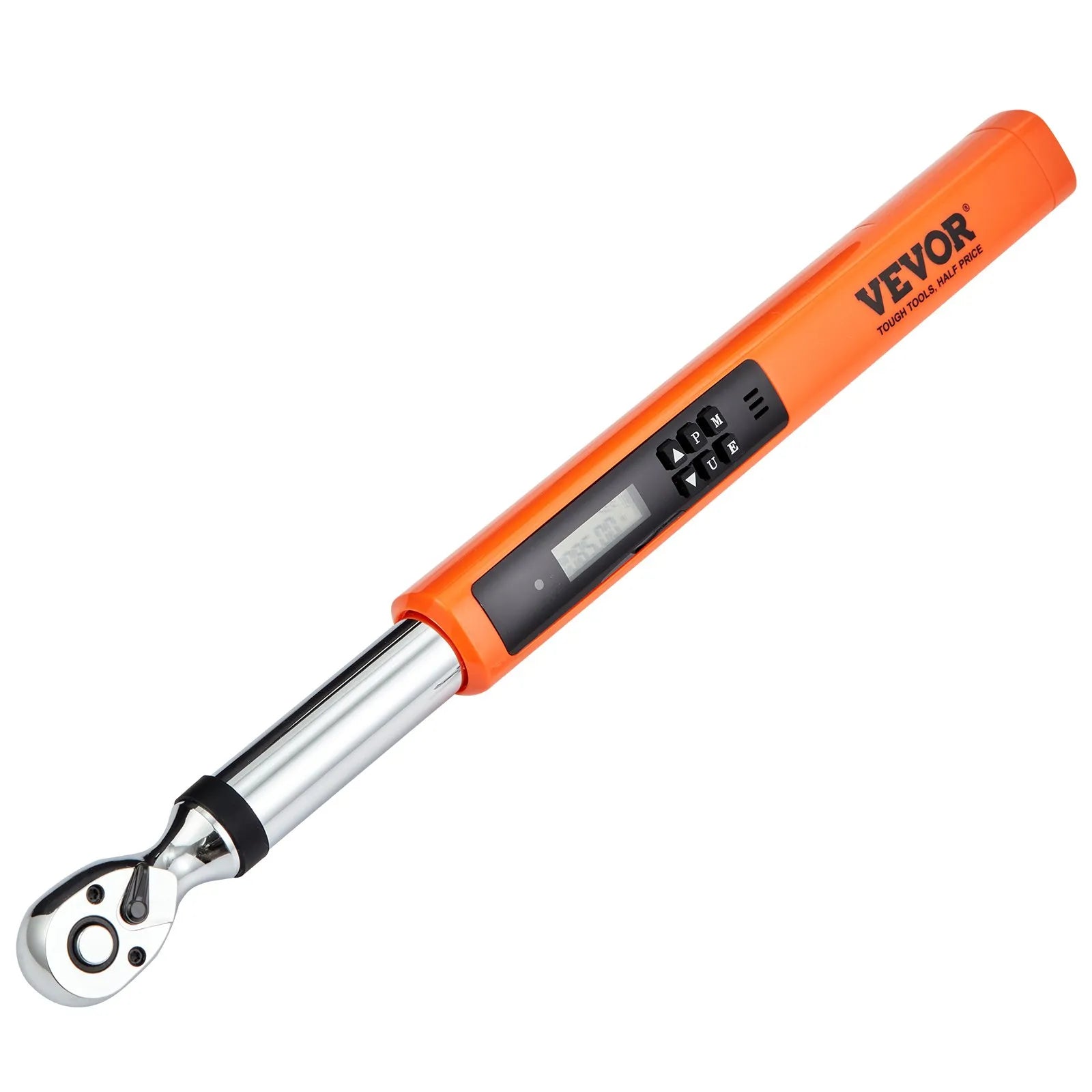 VEVOR Digital Torque Wrench, 3/8" Drive Electronic Torque Wrench, Torque Wrench Kit 3.7-37ft.lb/5-50n.m Torque Range Accurate to ±2%, 3-Mode Adjustable Torque Wrench Set with LED Buzzer Calibration