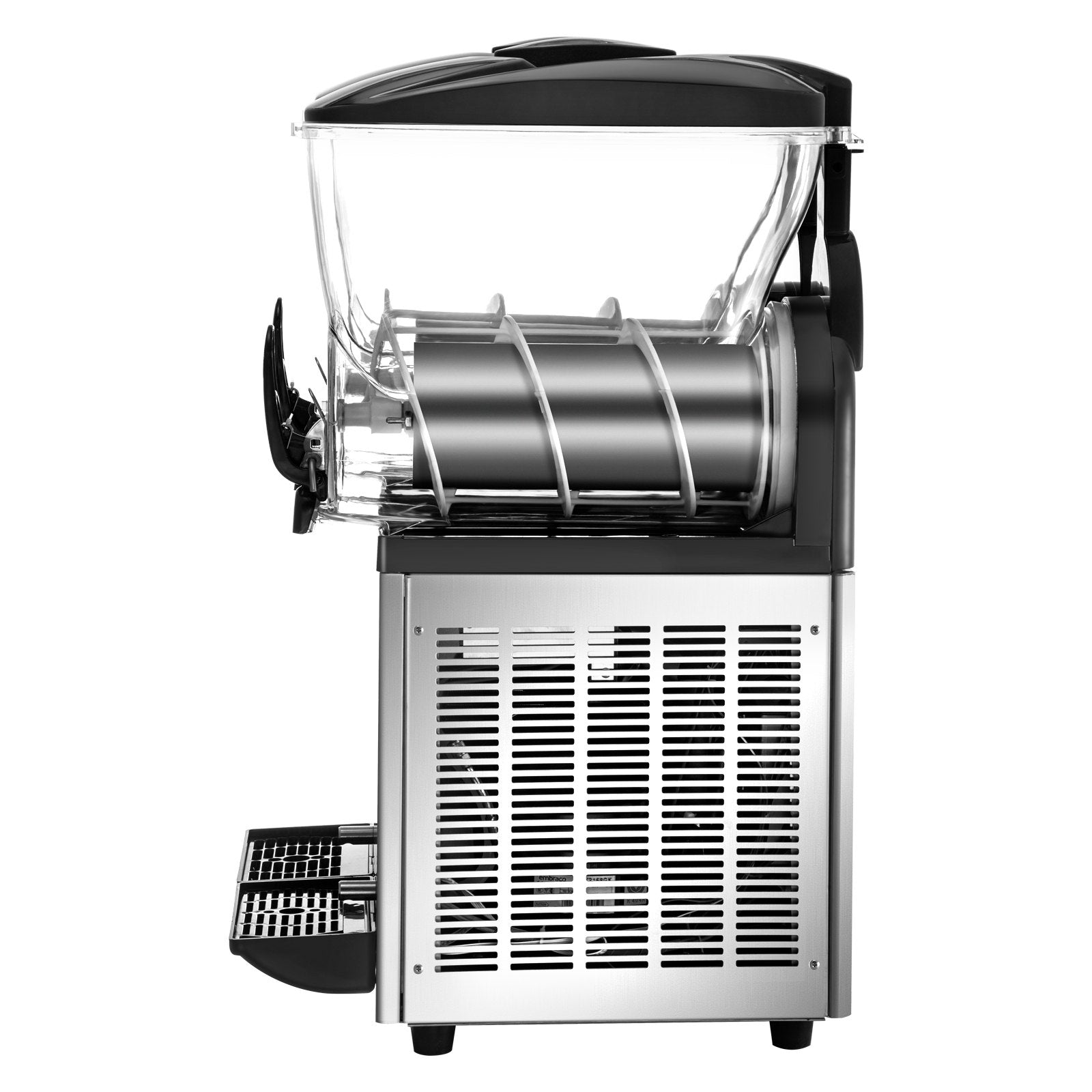 VEVOR Commercial Slushy Machine, 15Lx2 Tank Margarita Maker, 1000W Stainless Steel Smoothie Frozen Drink Maker for Supermarkets Cafés Restaurants Bars Home Use