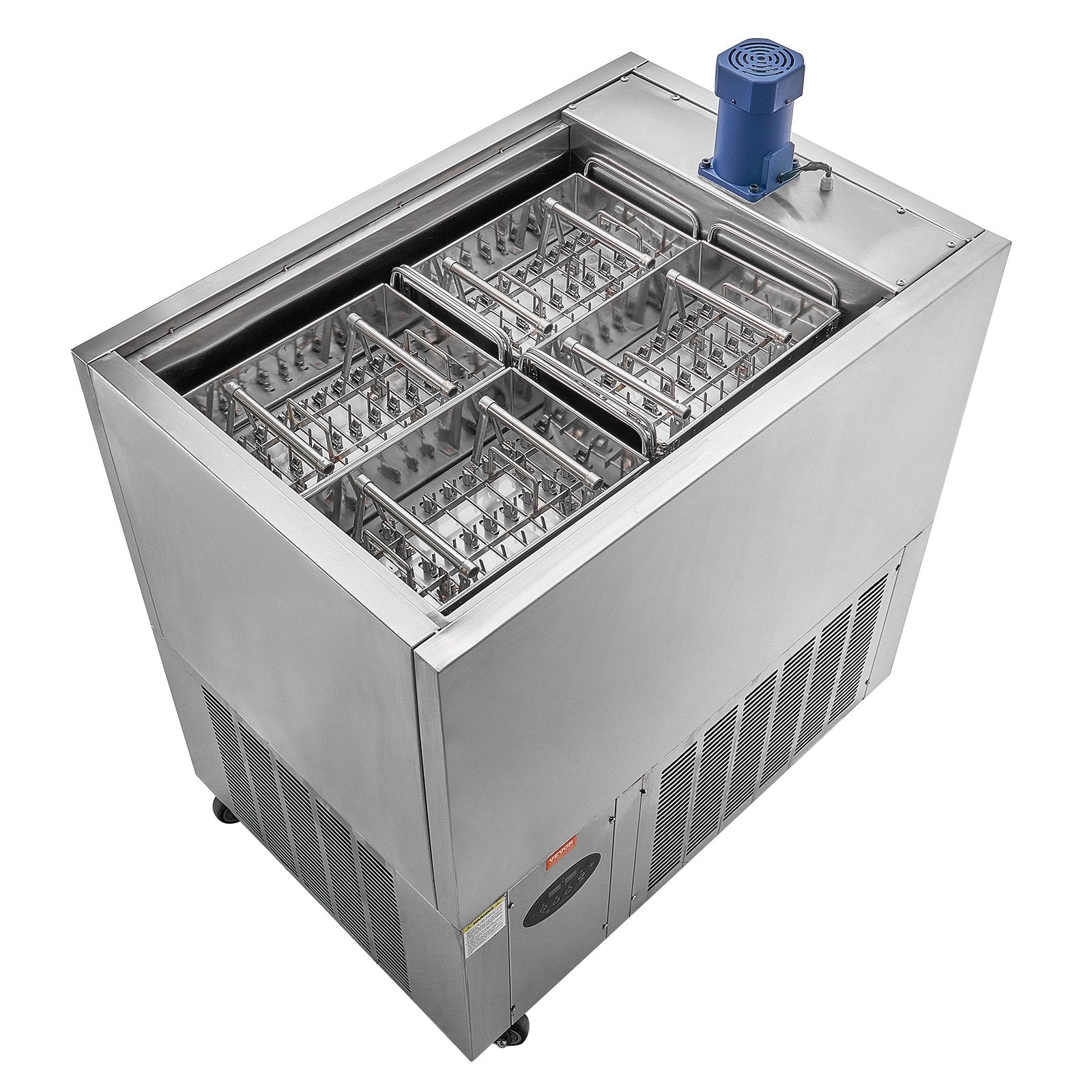 VEVOR Commercial Popsicle Machine, 4 Mould Set - 120 PCS Ice Pops Making Machine, Stainless Steel Commercial Ice Lolly Maker, Ice Sticks Popsicle Machine for Bar, Cafes, Milktea Store (30PCS / Mould S