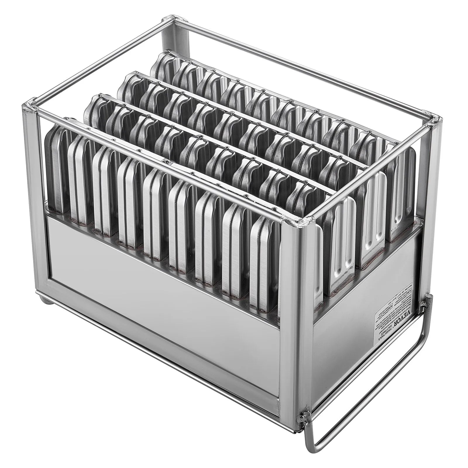 VEVOR Commercial Popsicle Molds 40PCS Round-Head Ice Pop Molds with Double Slot