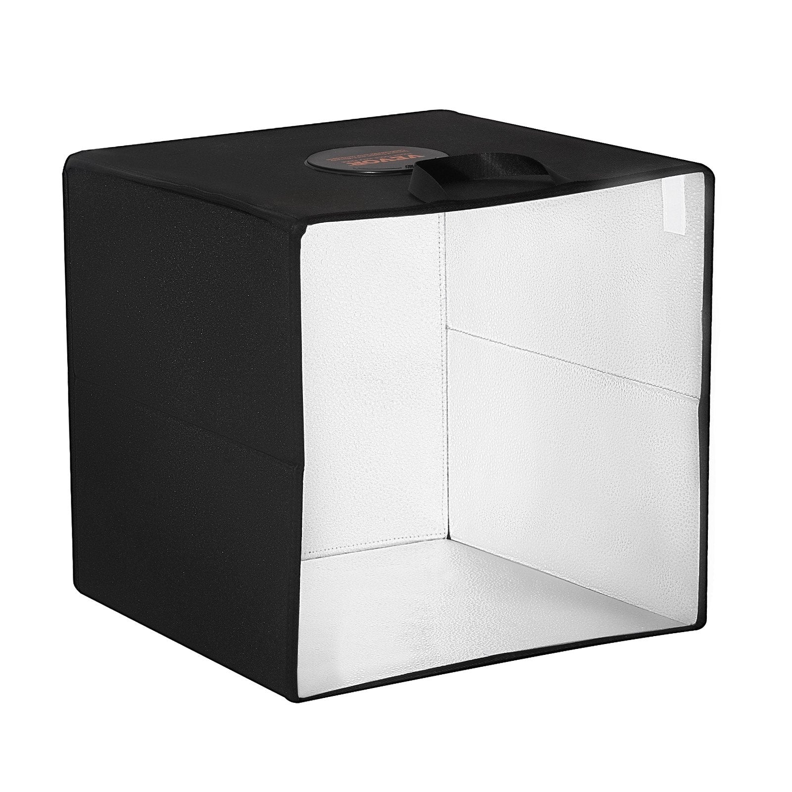 VEVOR 12" x 12" Photo Studio Light Box 3000-5600K 6 Double-Sided Color Backdrops