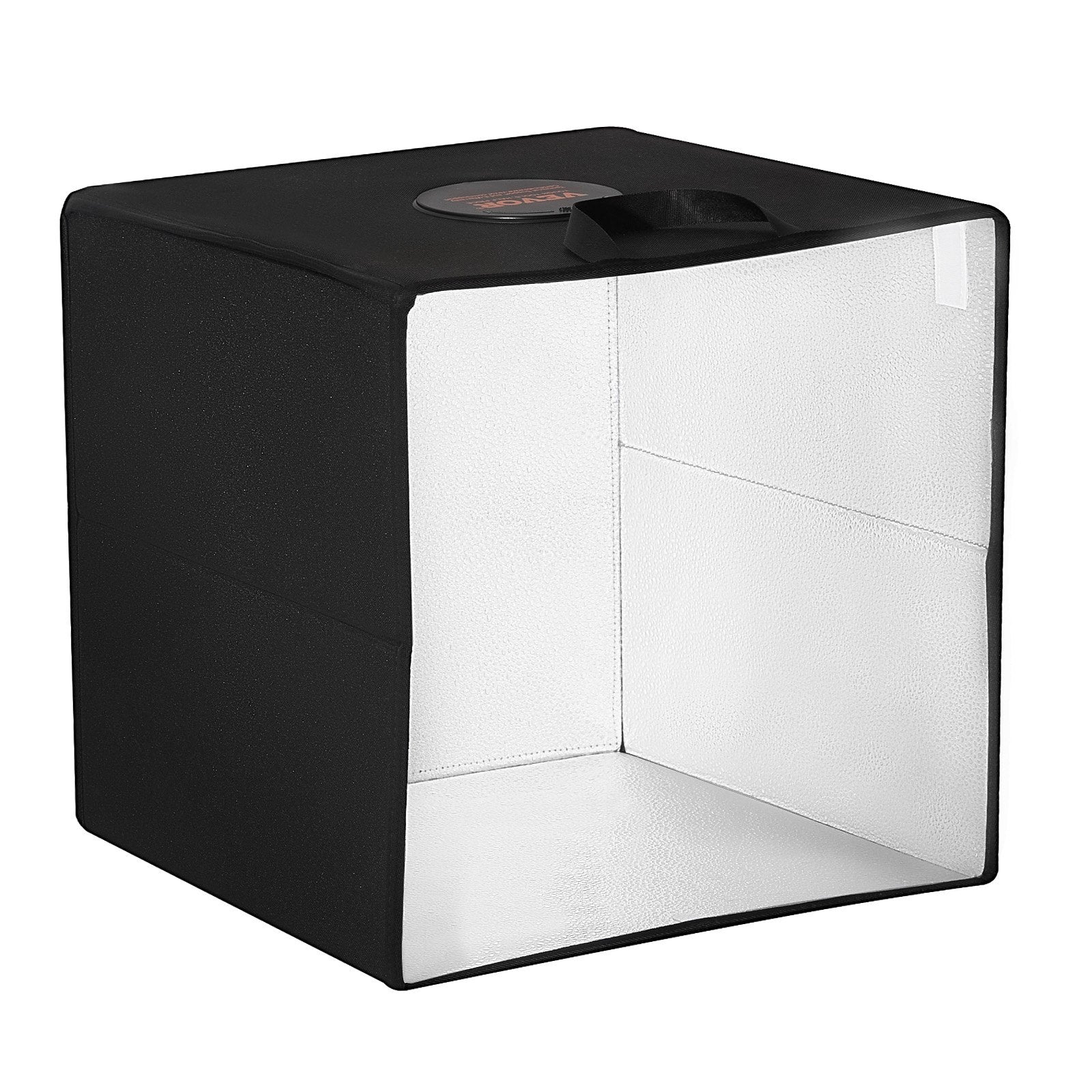 VEVOR 16" x 16" Photo Studio Light Box 3000-5600K 6 Double-Sided Color Backdrops