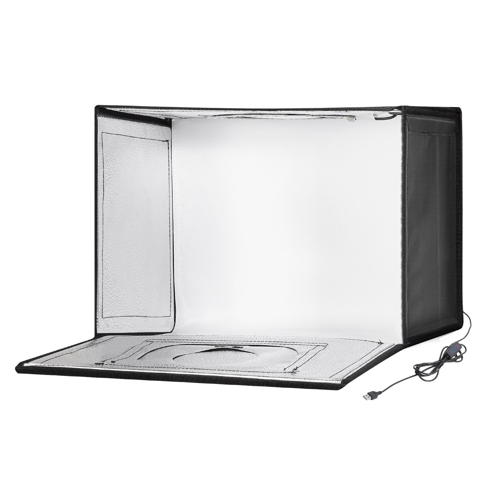 VEVOR Photo Studio Light Box 12"x12" 3000-5600K Adjustable 3 Color Temperatures