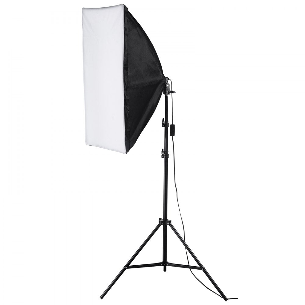 VEVOR Softbox Lighting Kit 20 in x 28 in 30W 5500K LED Bulbs Adjustable Stand