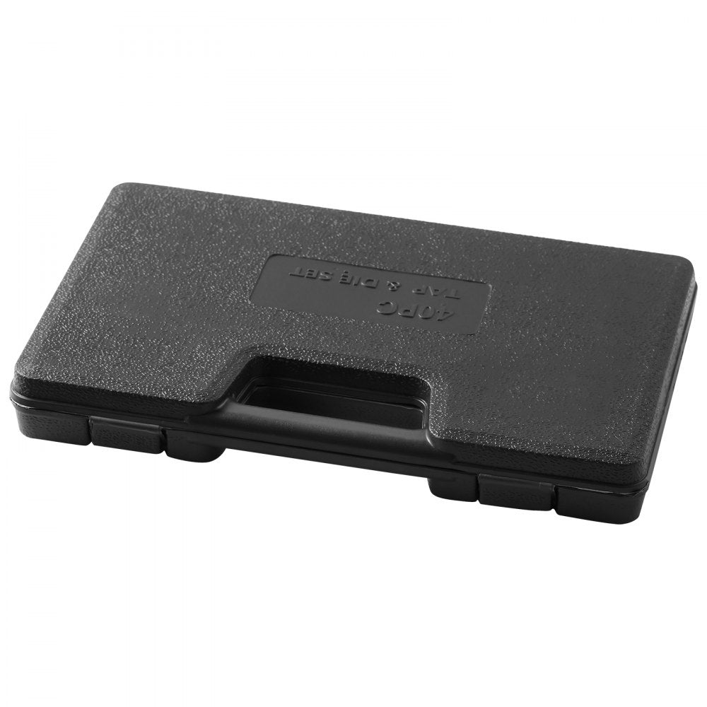 VEVOR Tap and Die Set, 40-Piece Include Metric Size M3 to M12, Bearing Steel Taps and Dies, Essential Threading Tool for Cutting External Internal Threads, with Complete Accessories and Storage Case