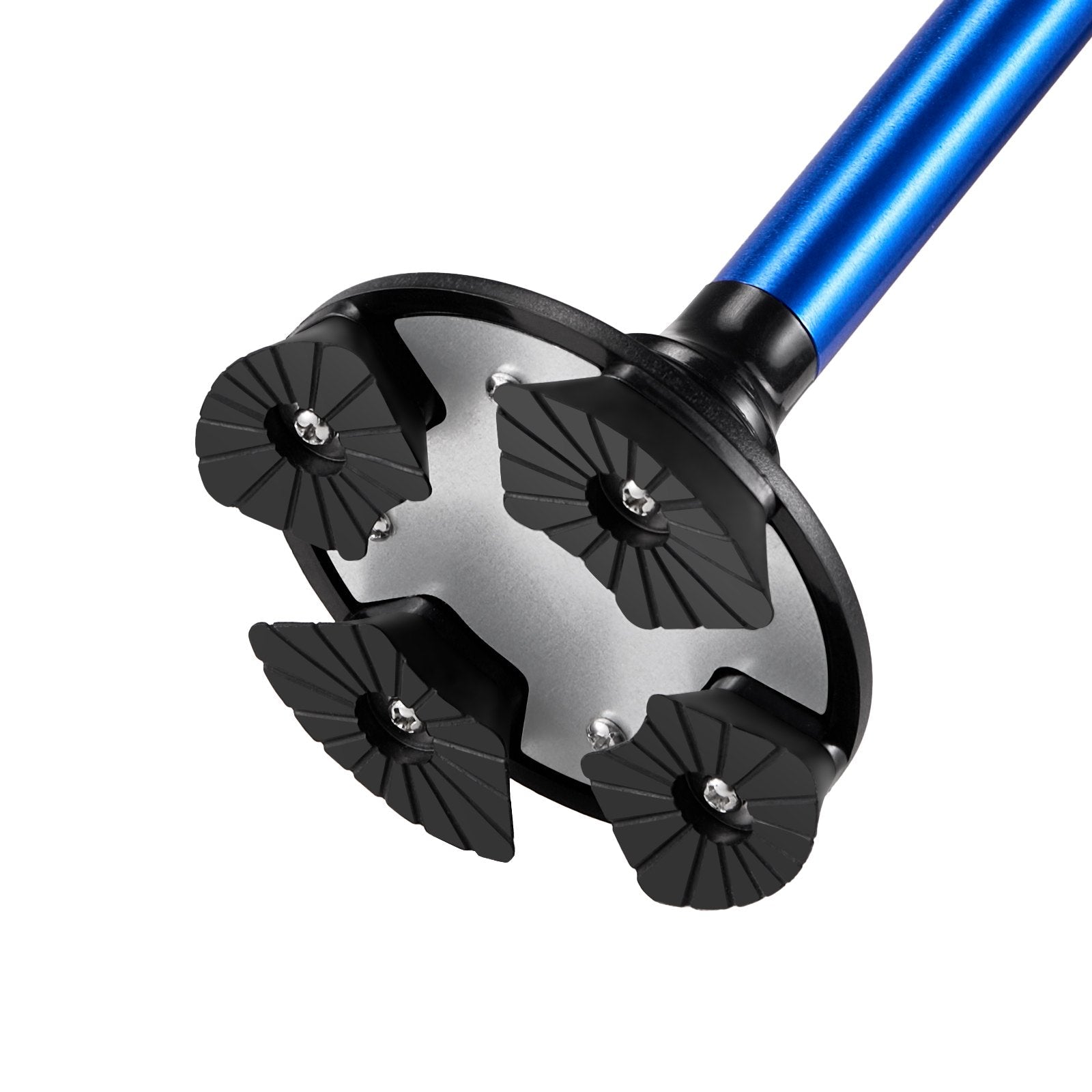 VEVOR Walking Cane Folding Walking Stick 8-Level Height 4-Pronged Pivoting Base