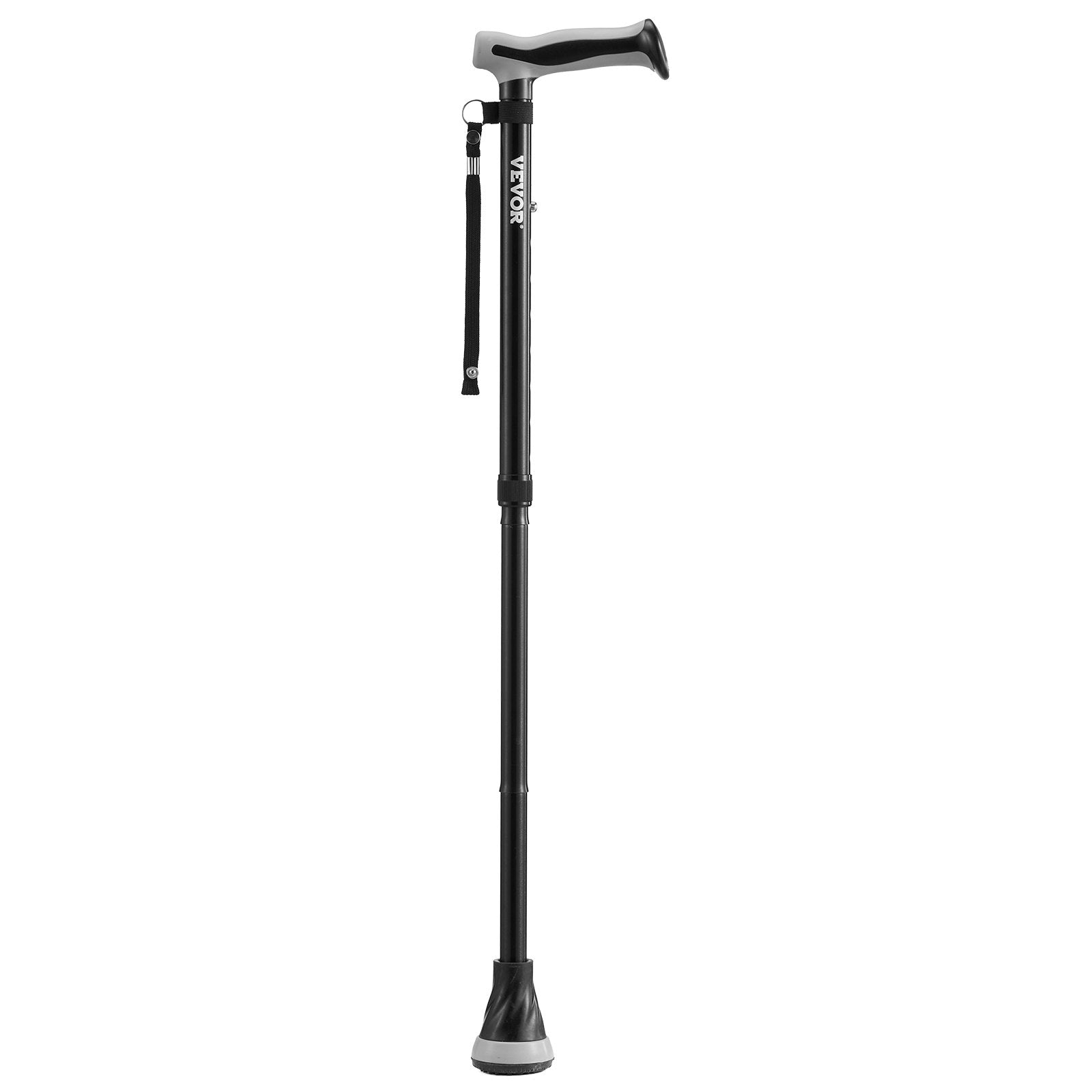 VEVOR Walking Cane for Man Woman Folding Walking Stick 8-Level Adjustable Height