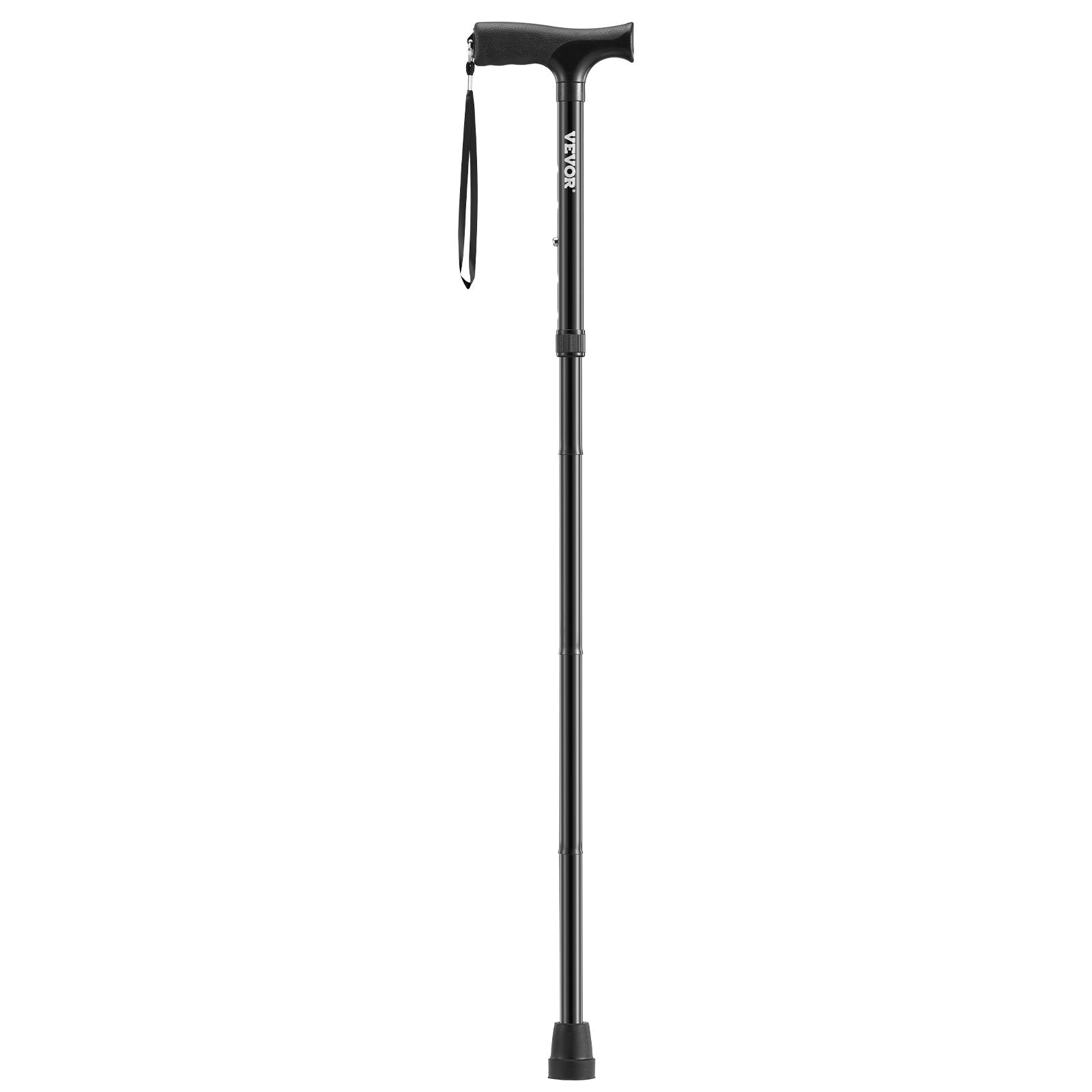 VEVOR Walking Cane for Man Woman Folding Walking Stick 5-Level Adjustable Height