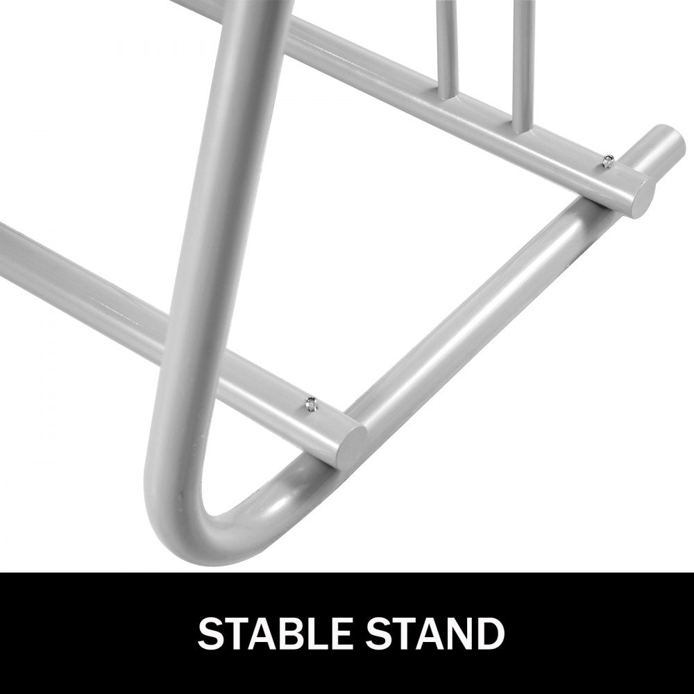 VEVOR Floor Bike Rack 9 Holders,All-Steel Grid Bike Rack 111\" Length,Single-side Storage Stand,For Garages Streets Yards