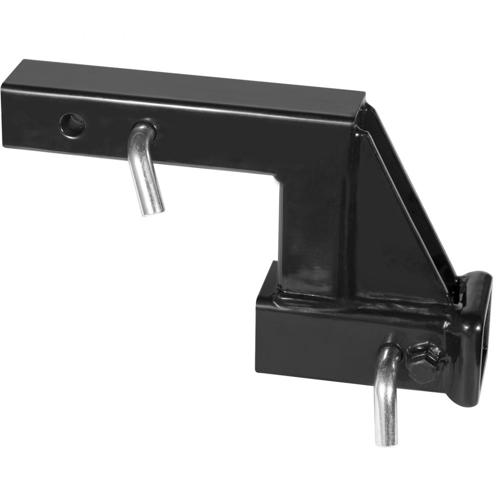 VEVOR Trailer Hitch Riser, for 2" Receiver with 6" Rise/Drop, Trailer Receiver Hitch Extender Extension Adapter, 7" and 9" Extension Length, 4000 lbs Max Towing Capacity, Hitch Pins Included, Black