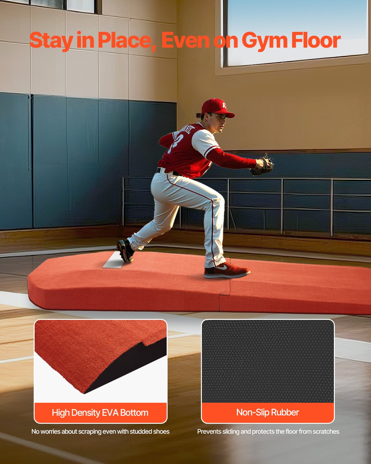 VEVOR 127 in Pitching Mound Portable Pitcher Mound Baseball Softball Training