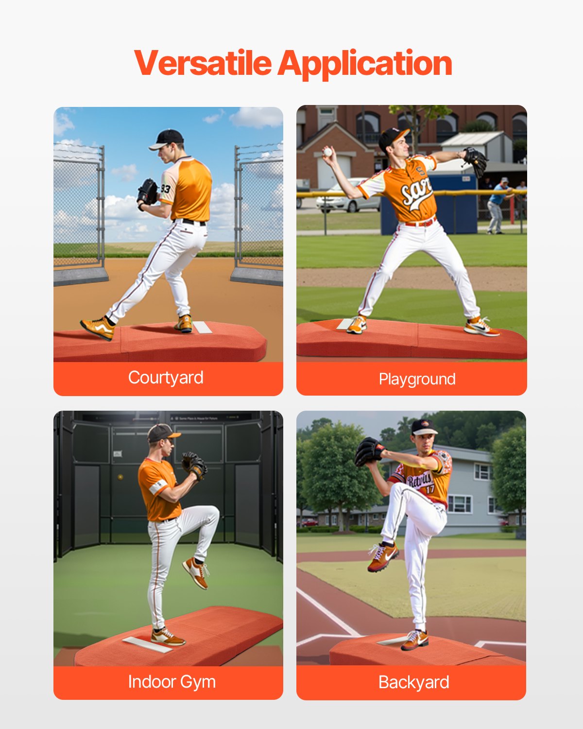 VEVOR 127 in Pitching Mound Portable Pitcher Mound Baseball Softball Training