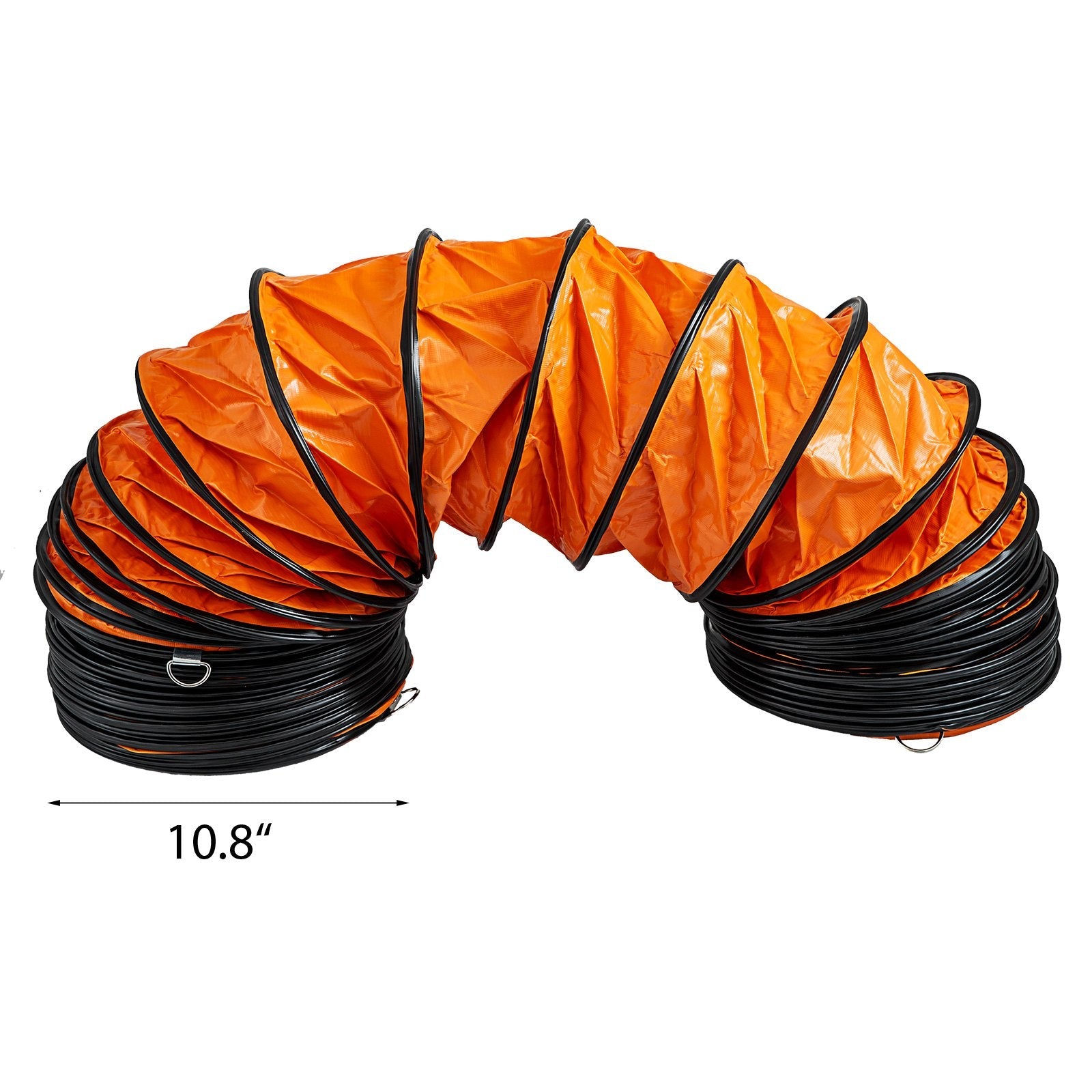 VEVOR Ducting Hose, 25ft PVC Flexible HVAC Duct Hosing for 10 Inch Utility Blower Exhaust Fan