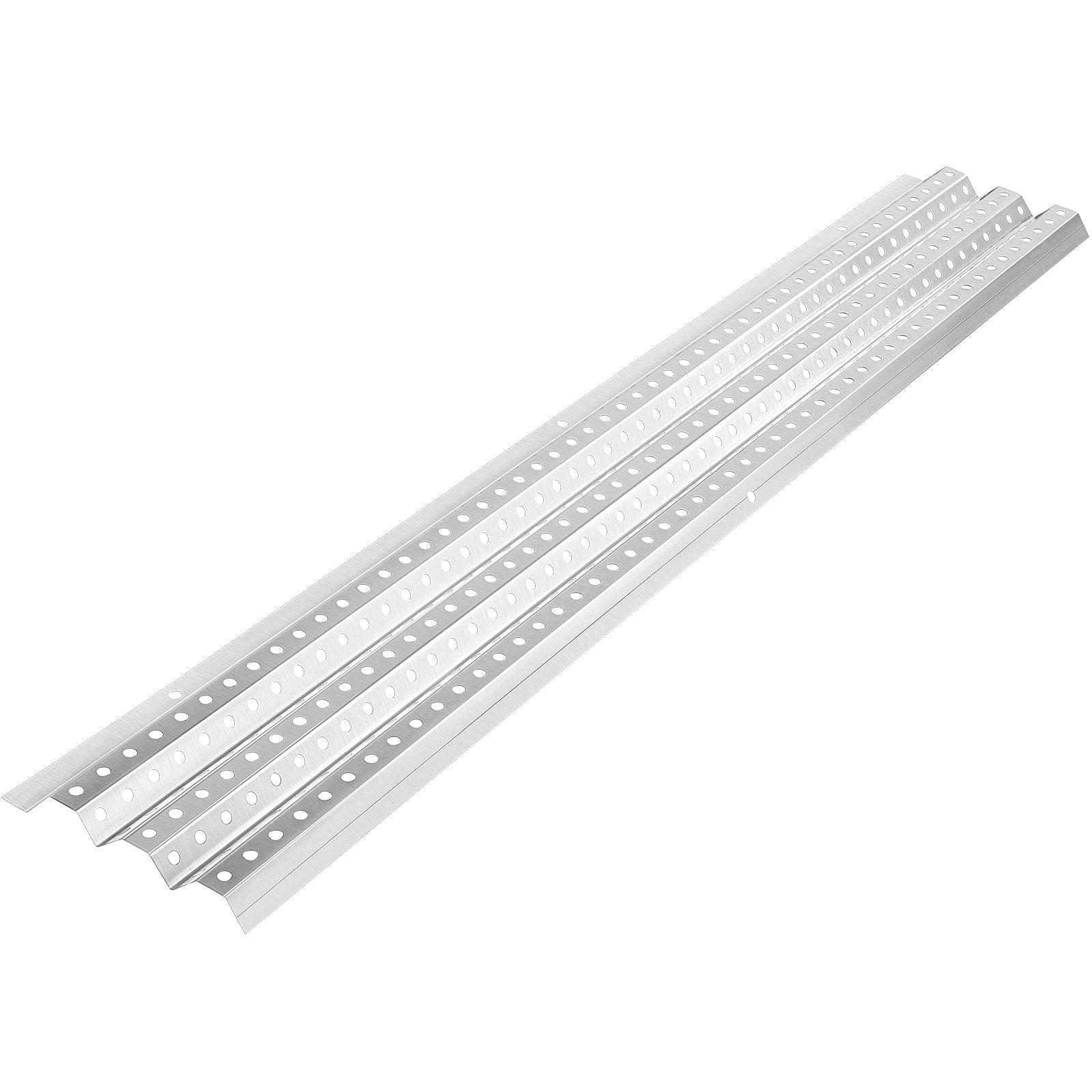 VEVOR Gutter Guards, 5" x 3' Each Gutter Covers System, 69 Packs 207 FT Leaf Gutter Guards, Mill Finish Aluminum Guards for Gutter, DIY Length Cut Gutter Covers for Roofs of Wood, Mental, Shingle