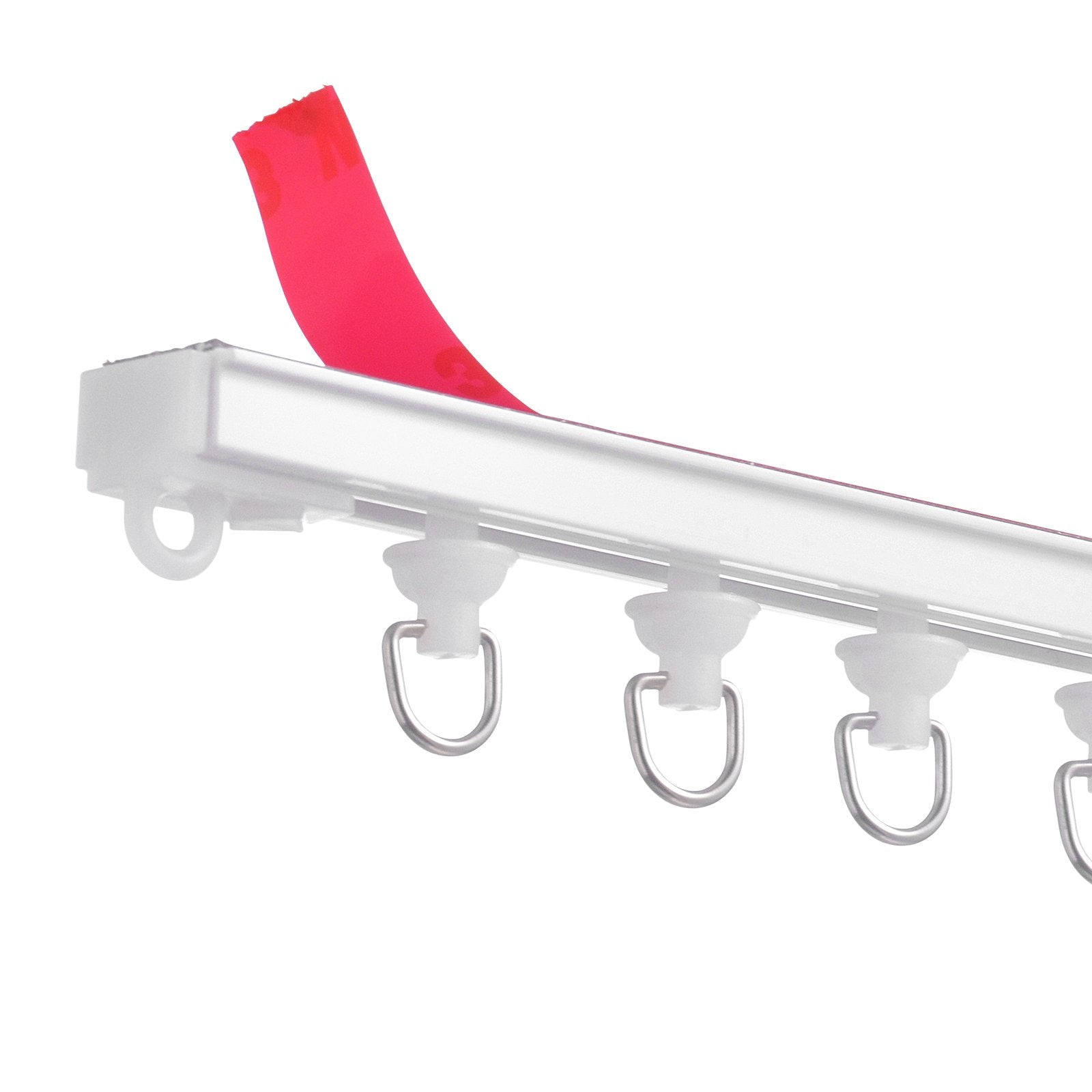 VEVOR Ceiling Curtain Track Set 9.9 FT/3 Meter Self Adhesive Room Divider White