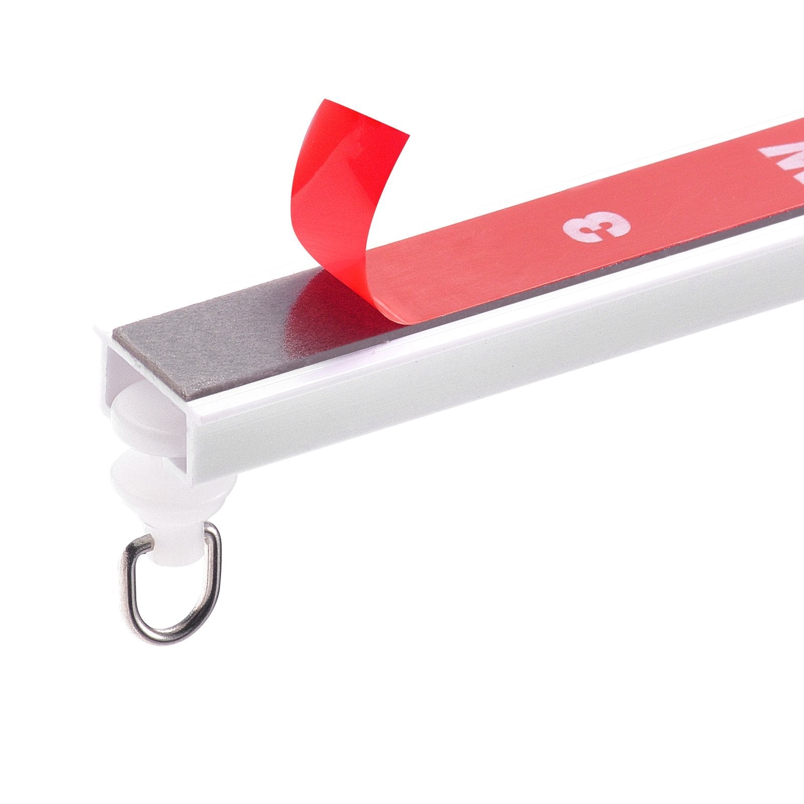 VEVOR Ceiling Curtain Track Set 9.9 FT/3 Meter Self Adhesive Room Divider White