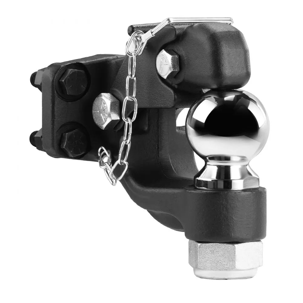 VEVOR Pintle Hitch 2-5/16" Mount Hitch Ball for 2.5"-3" Lunette Ring 20000 lbs