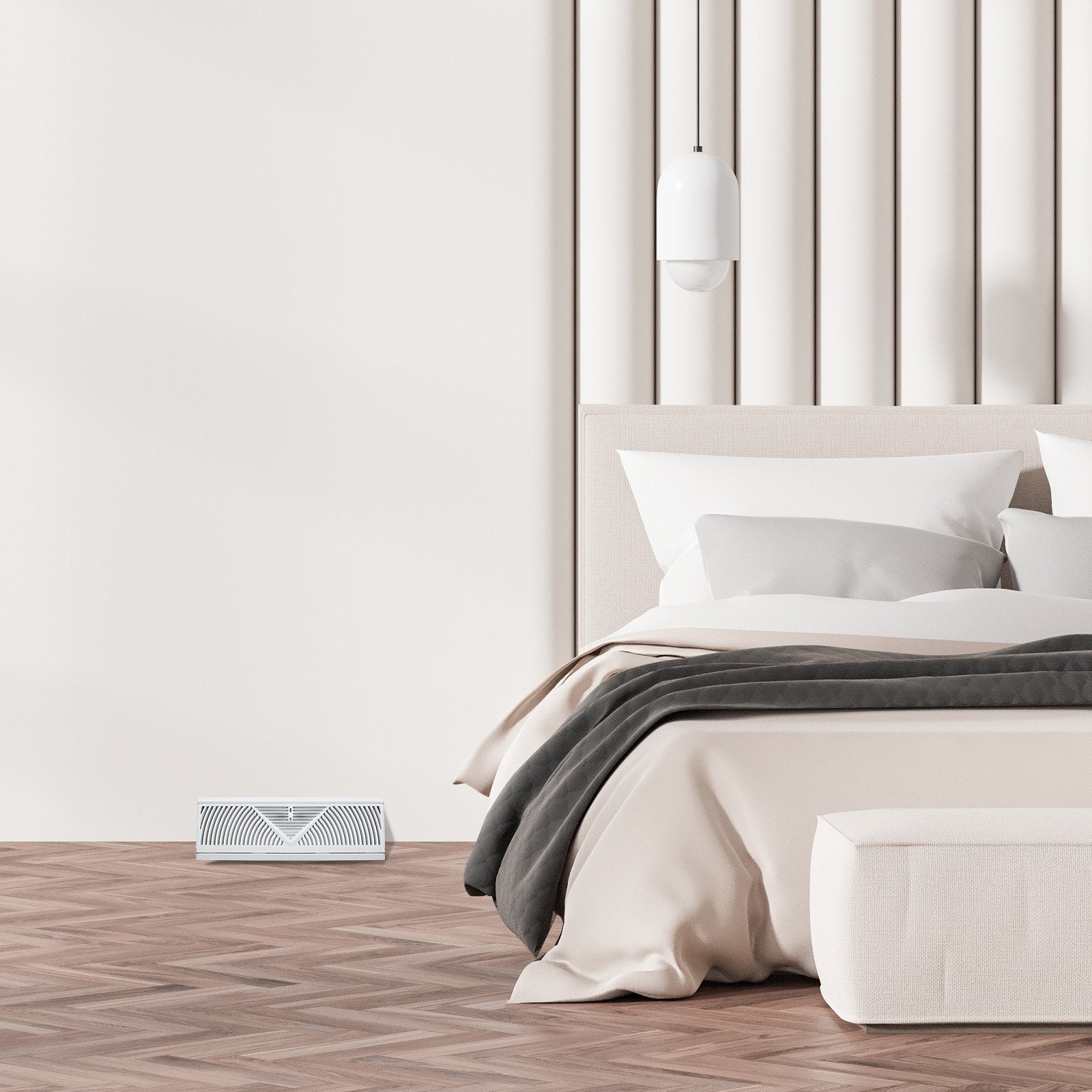 VEVOR Floor Registers 15-Inch 10-Pack Floor Vents for HVAC Baseboard Vents White