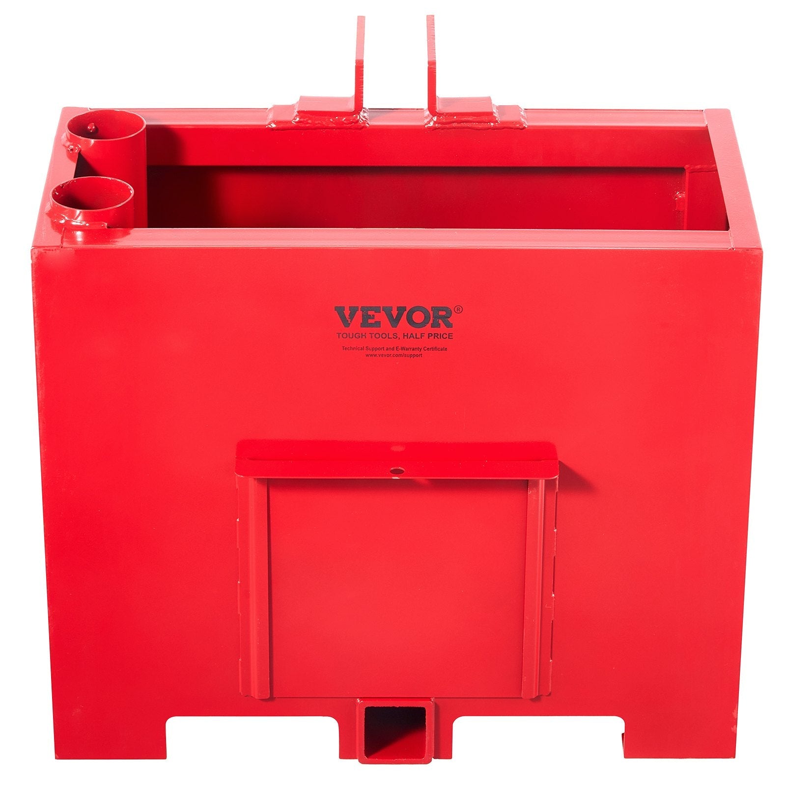 VEVOR Ballast Box 3 Point Category 1 Tractor Quick Tach Hitch Counterweight Red