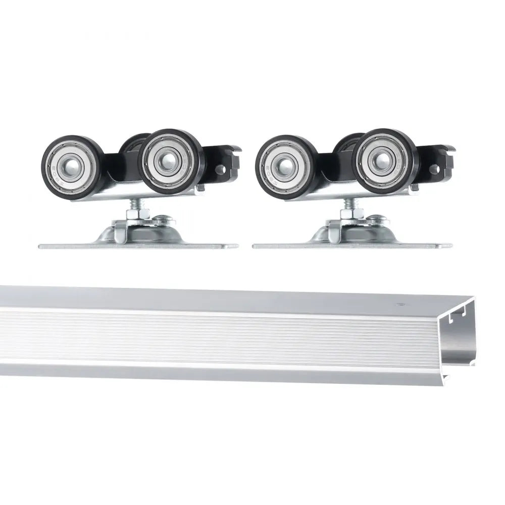 VEVOR Pocket Door Track Kit 5 ft Heavy Duty Pocket Door Hardware Kit 3 Wheels