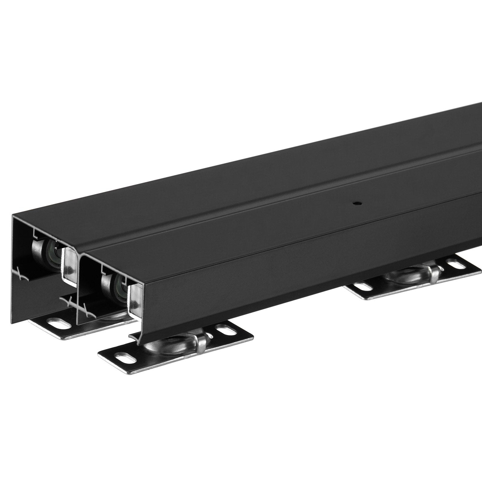 VEVOR Bypass Door Hardware 8ft Bypass Closet Door Track Kit for 2 Door System