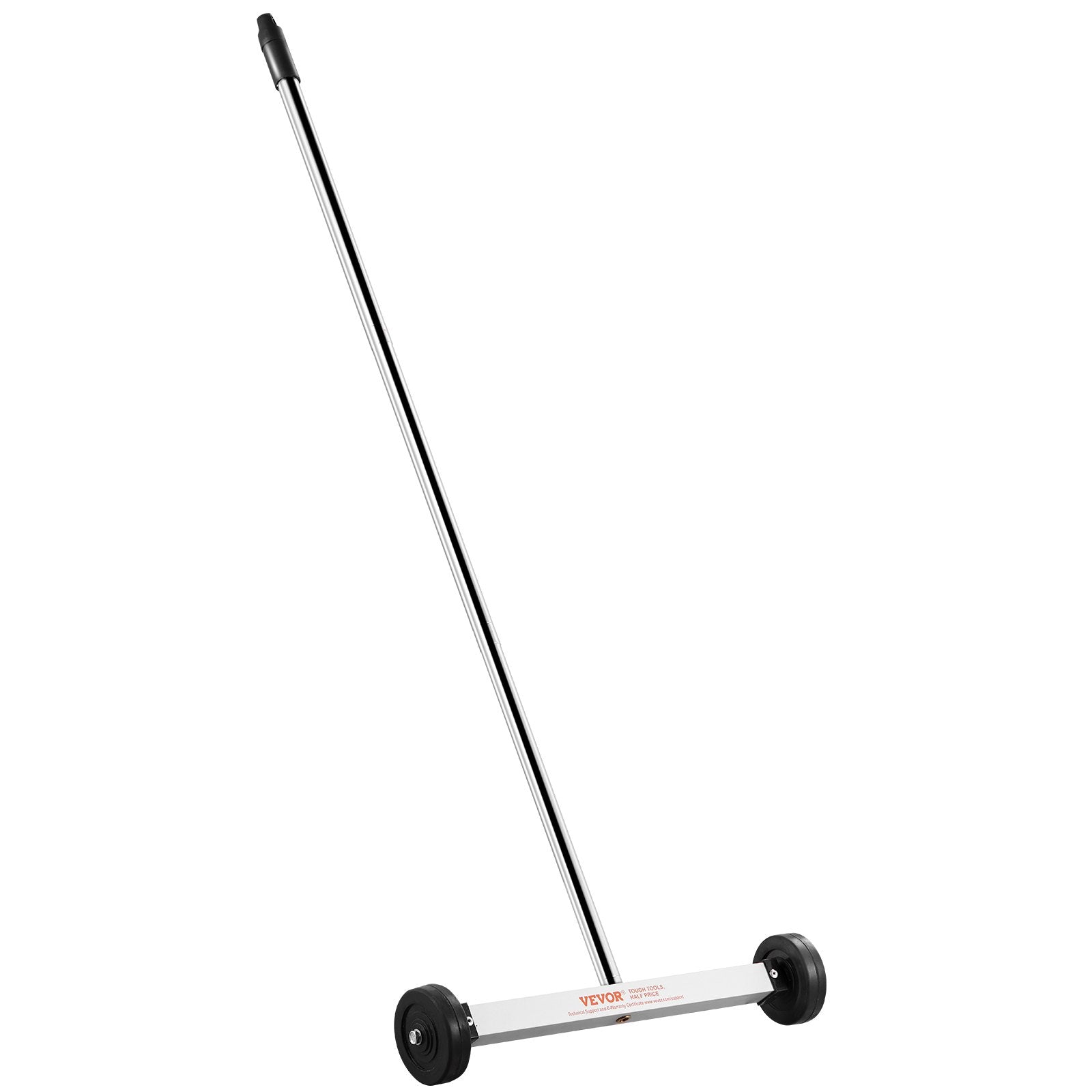 VEVOR Magnetic Sweeper with Wheels 15inch Mini 8 lbs Capacity Adjustable Handle