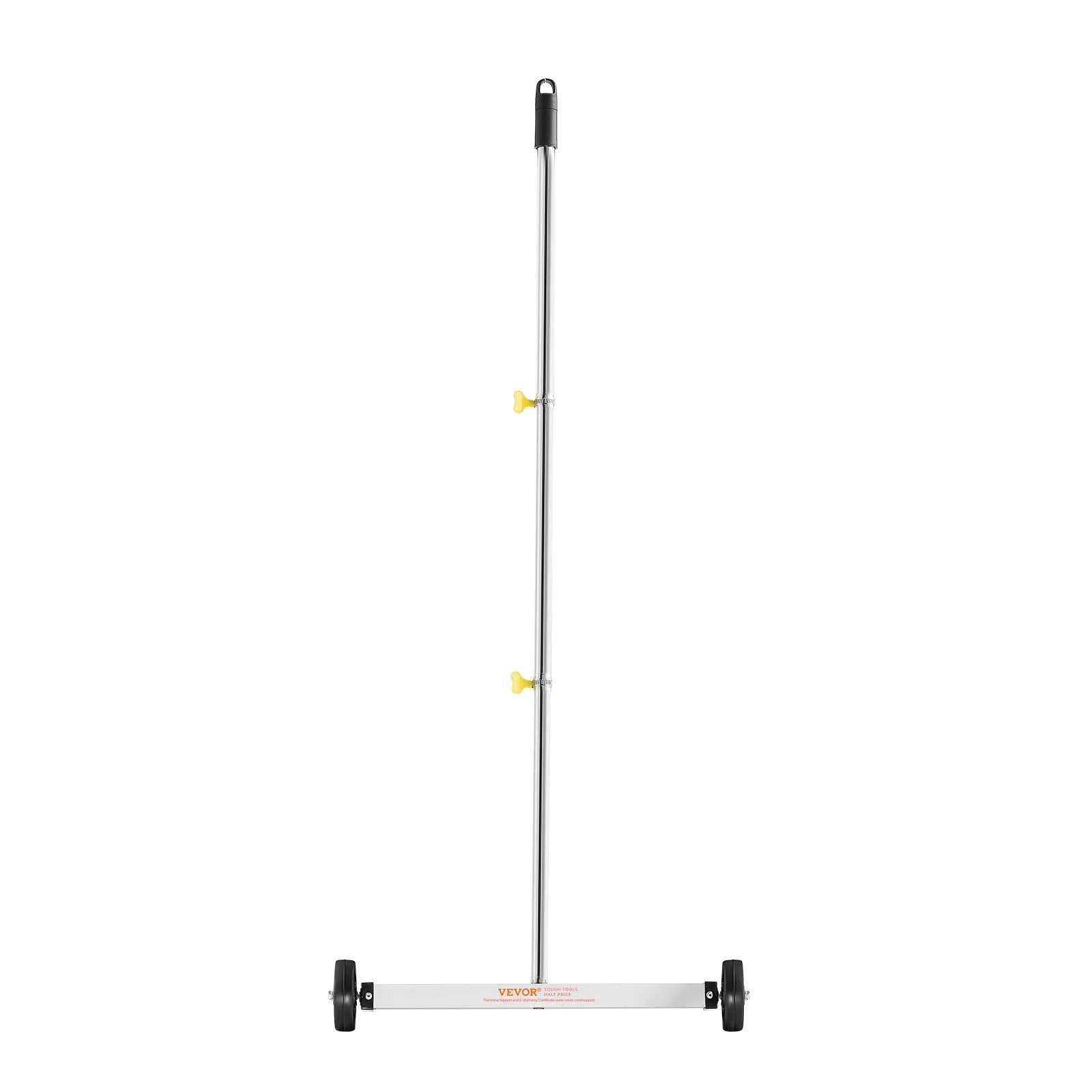 VEVOR Magnetic Sweeper with Wheels, 17 inch, 10 lbs Load Capacity, Lightweight Magnetic Pickup Sweeper with Adjustable Handle, Pick Up Nails and Screws, Easy Cleanup for Garages, Roofing Projects
