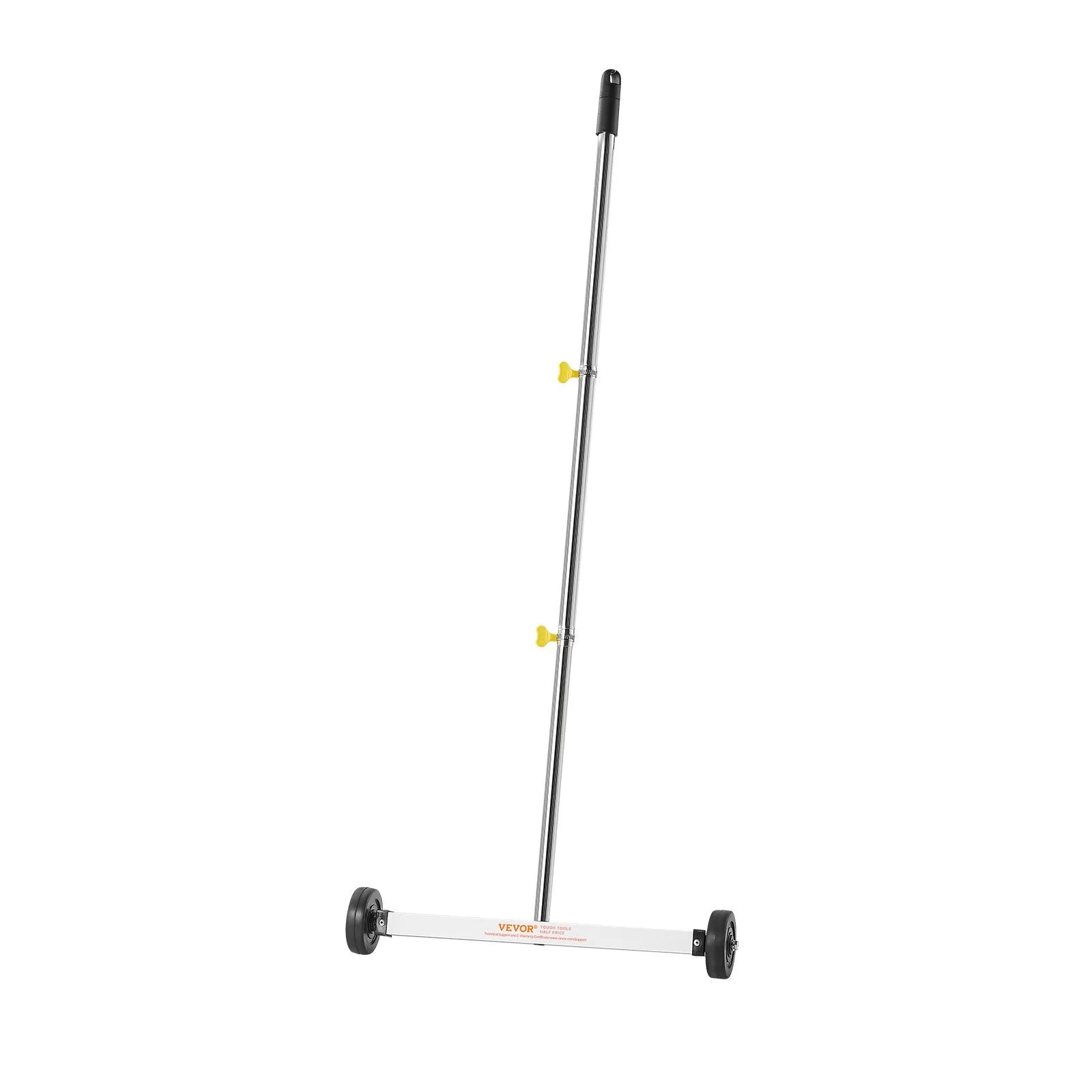 VEVOR Magnetic Sweeper with Wheels, 17 inch, 10 lbs Load Capacity, Lightweight Magnetic Pickup Sweeper with Adjustable Handle, Pick Up Nails and Screws, Easy Cleanup for Garages, Roofing Projects