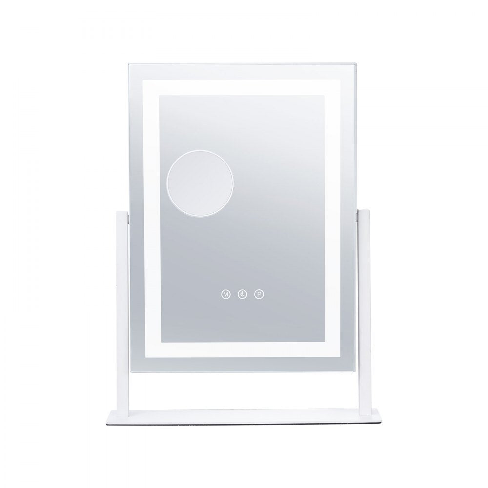 VEVOR Lighted Makeup Mirror 3 Color Vanity with 5X Magnification 16.1x11.8 in