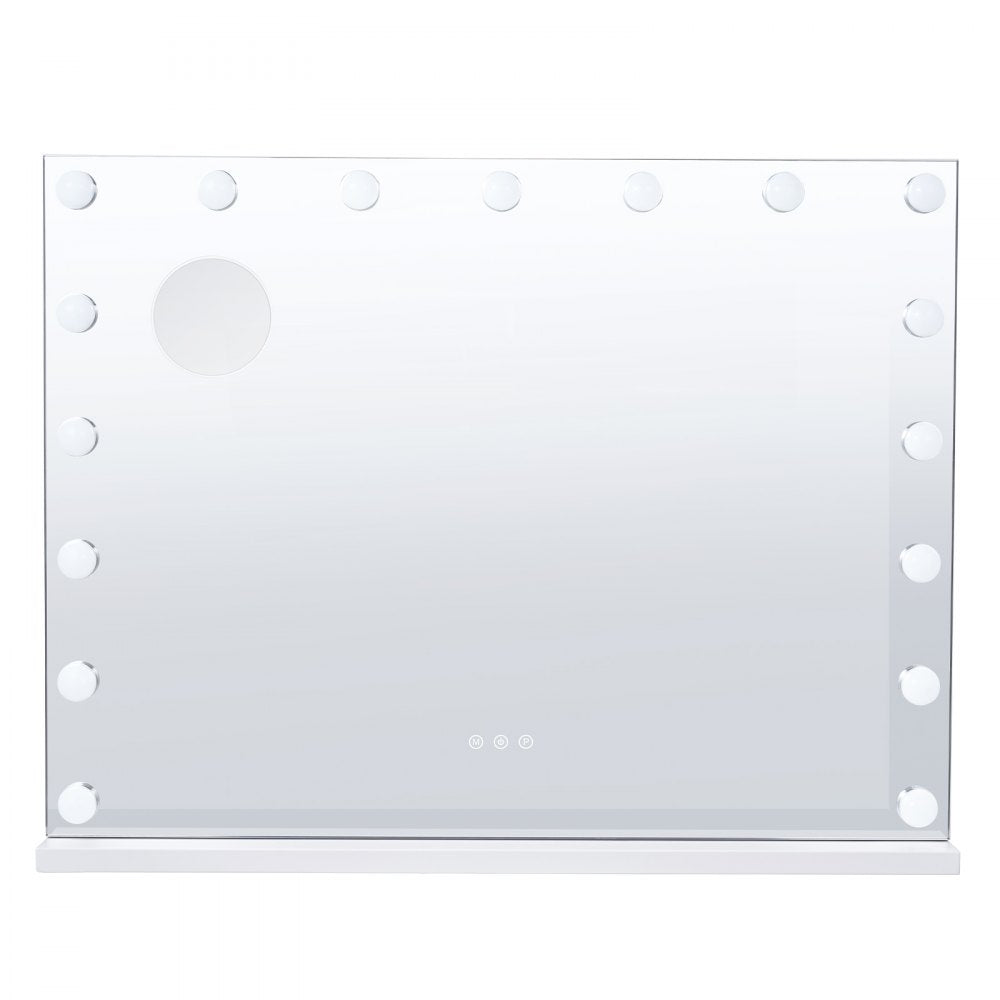 VEVOR Hollywood Vanity Mirror With Lights w/ USB Type C Desktop Wallmount 23.6in