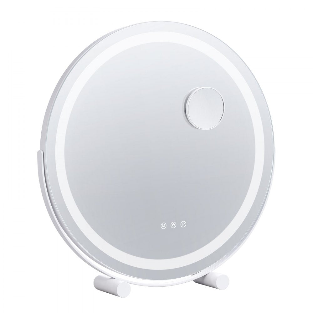 VEVOR 20” Vanity Mirror With Lights LED Makeup Round w/ Smart Touch for Bedroom