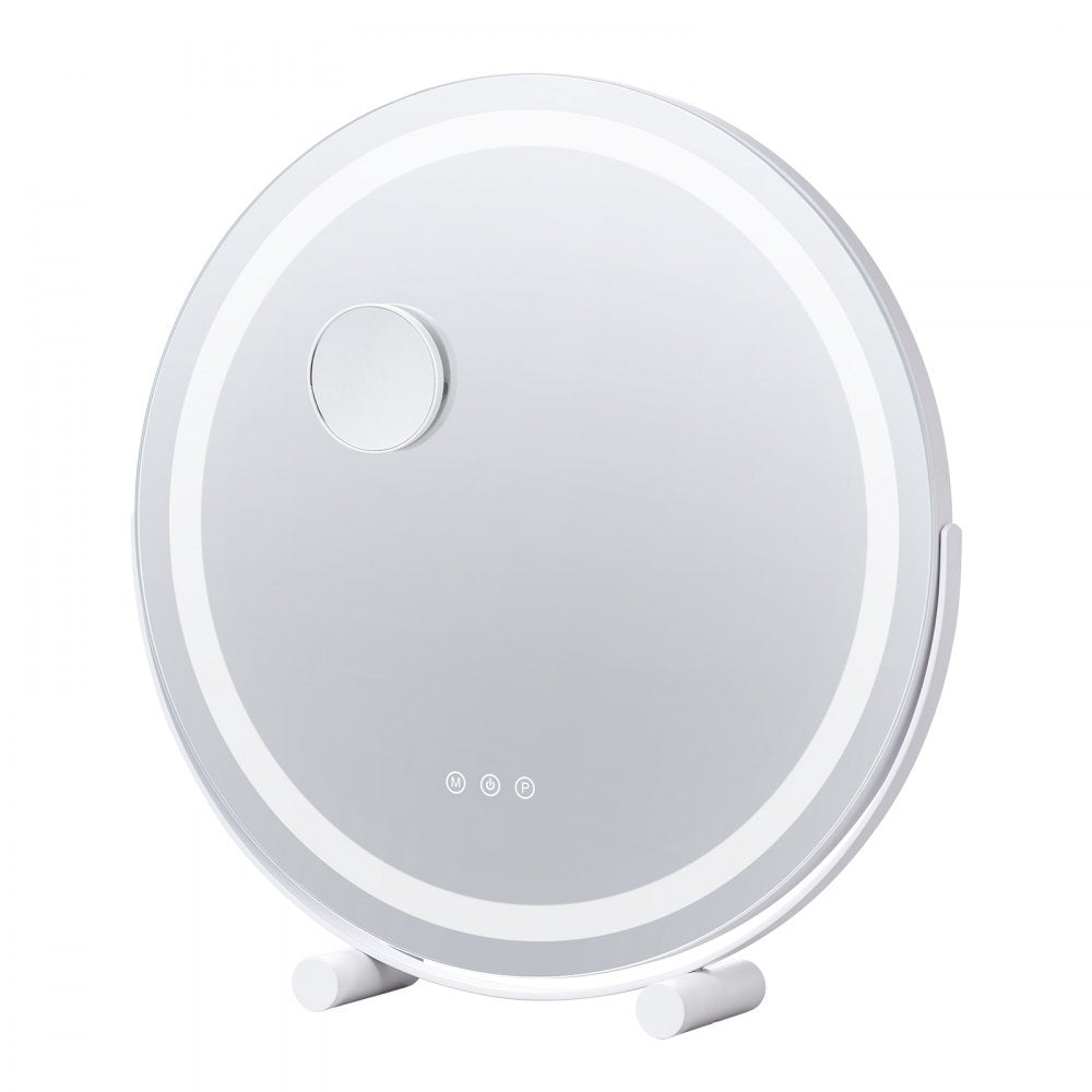 VEVOR 20” Vanity Mirror With Lights LED Makeup Round w/ Smart Touch for Bedroom