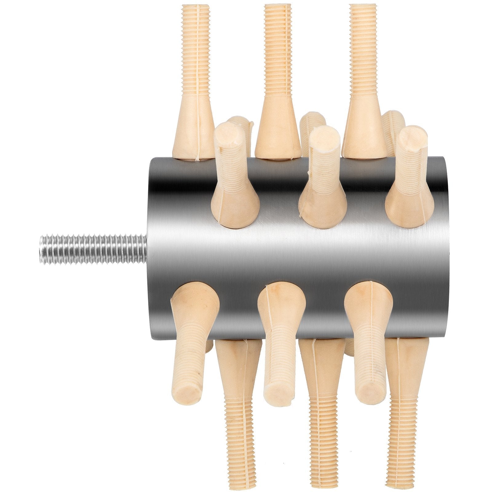 VEVOR Chicken Plucker Drill Attachment, Stainless Steel Drill Chicken Plucker, 18 Fingers Chicken Feather Plucker Machine, 0.4 Inches Shank Poultry Defeathering Machine For Small Chicken Quail Pigeon