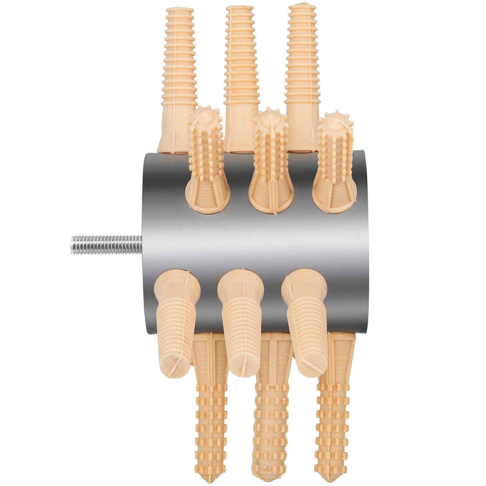 VEVOR Chicken Plucker Drill Attachment, Stainless Steel Drill Chicken Plucker, 18 Fingers Chicken Feather Plucker Machine, 0.4 Inches Shank Poultry Defeathering Machine For Broiler Goose Duck Turkey