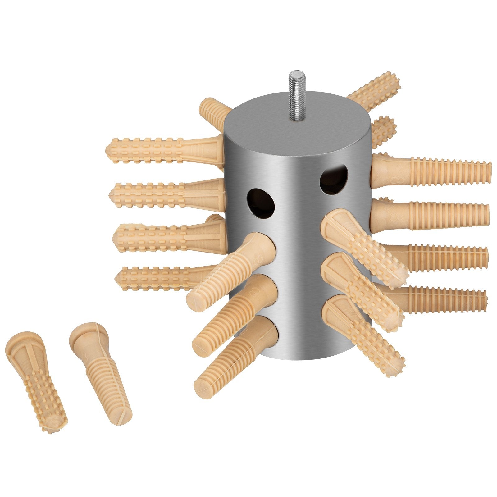 VEVOR Chicken Plucker Drill Attachment, Stainless Steel Drill Chicken Plucker, 24 Fingers Chicken Feather Plucker Machine, 0.4 Inches Shank Poultry Defeathering Machine for Broiler Goose Duck Turkey